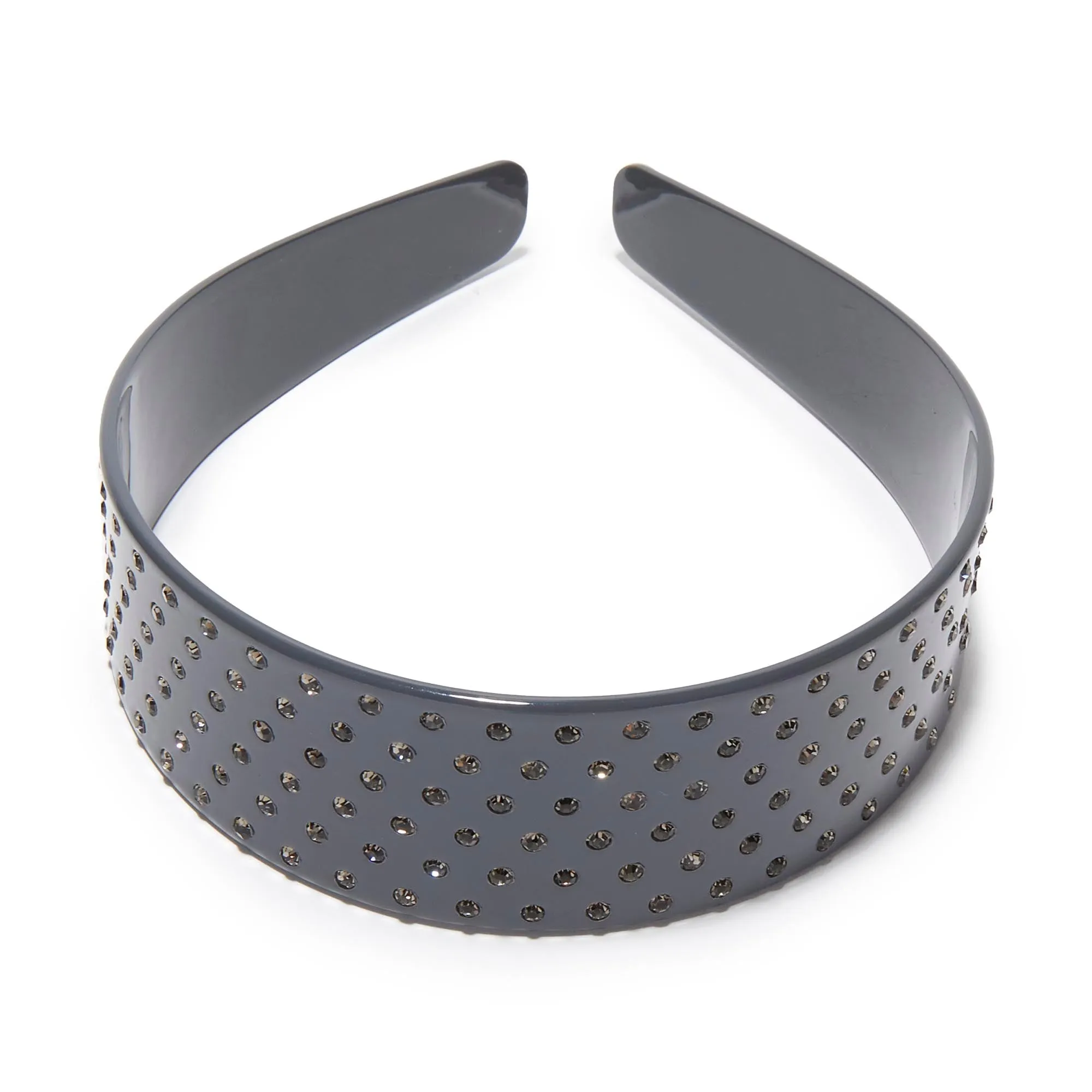 SLATE GRAY CHER CRYSTAL ACETATE HEADBAND sold by Lele Sadoughi product image thumbnail 3