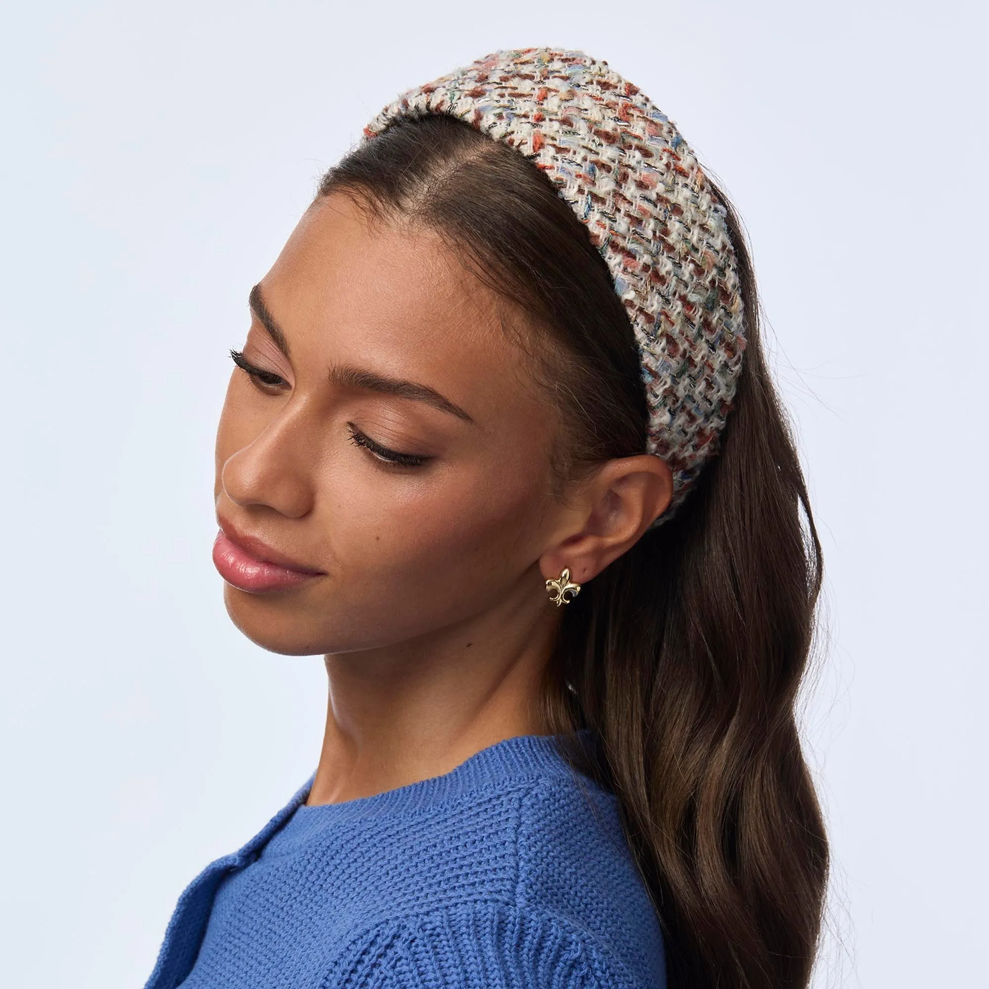 AUTUMN TWEED BRIGITTE HEADBAND sold by Lele Sadoughi product image thumbnail 4