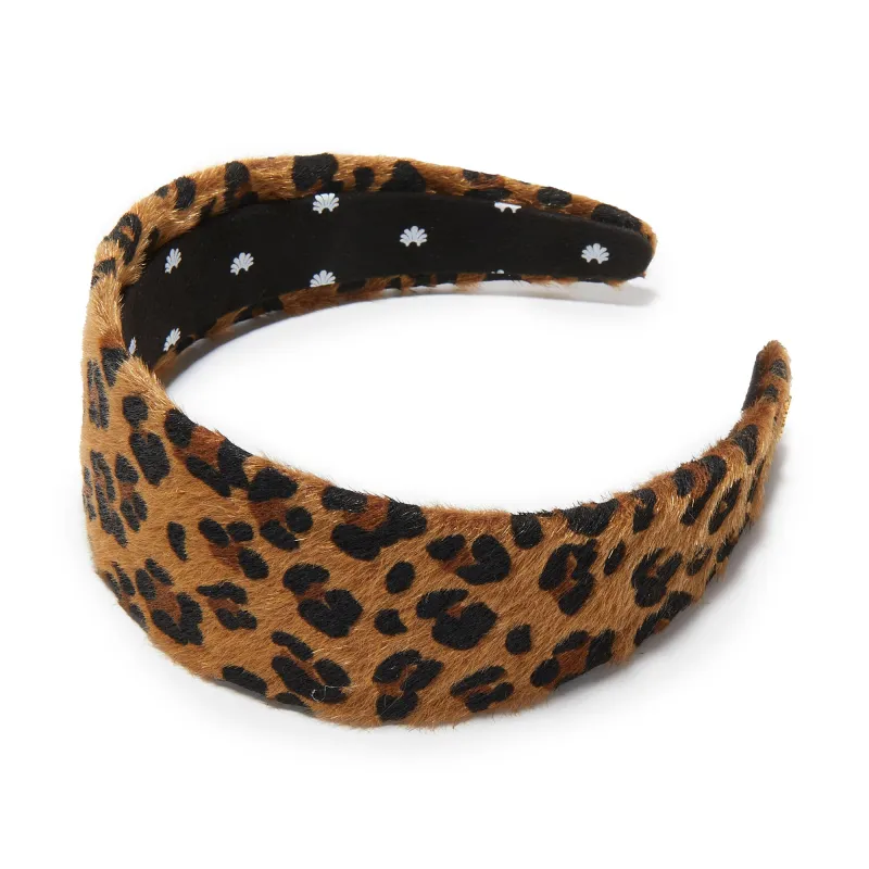 LEOPARD BRIGITTE FAUX PONYHAIR HEADBAND sold by Lele Sadoughi