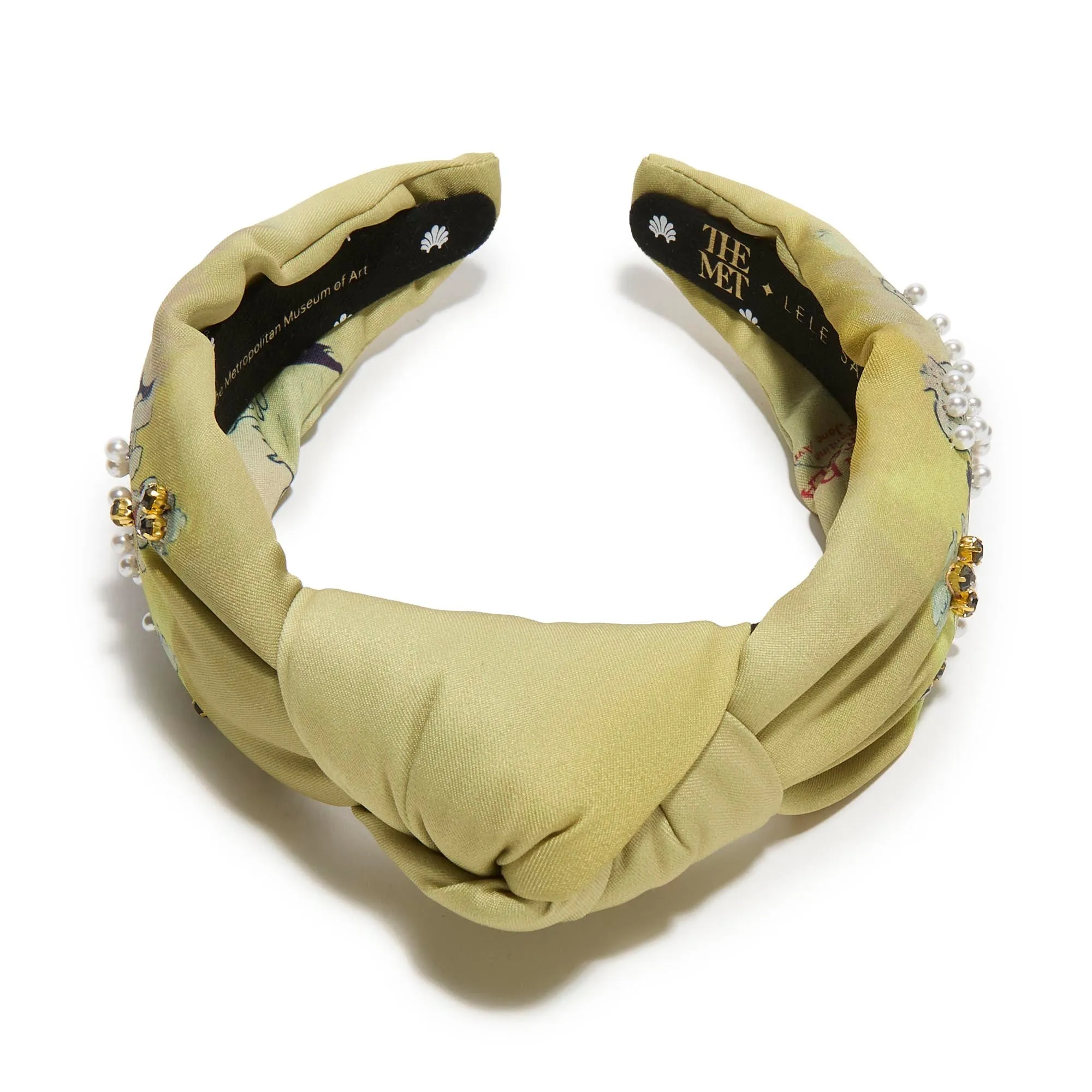 THE MET X LELE TOULOUSE LA TROUPE DE MADEMOISELLE EGLANTINE KNOTTED EMBELLISHED HEADBAND sold by Lele Sadoughi product image thumbnail 3