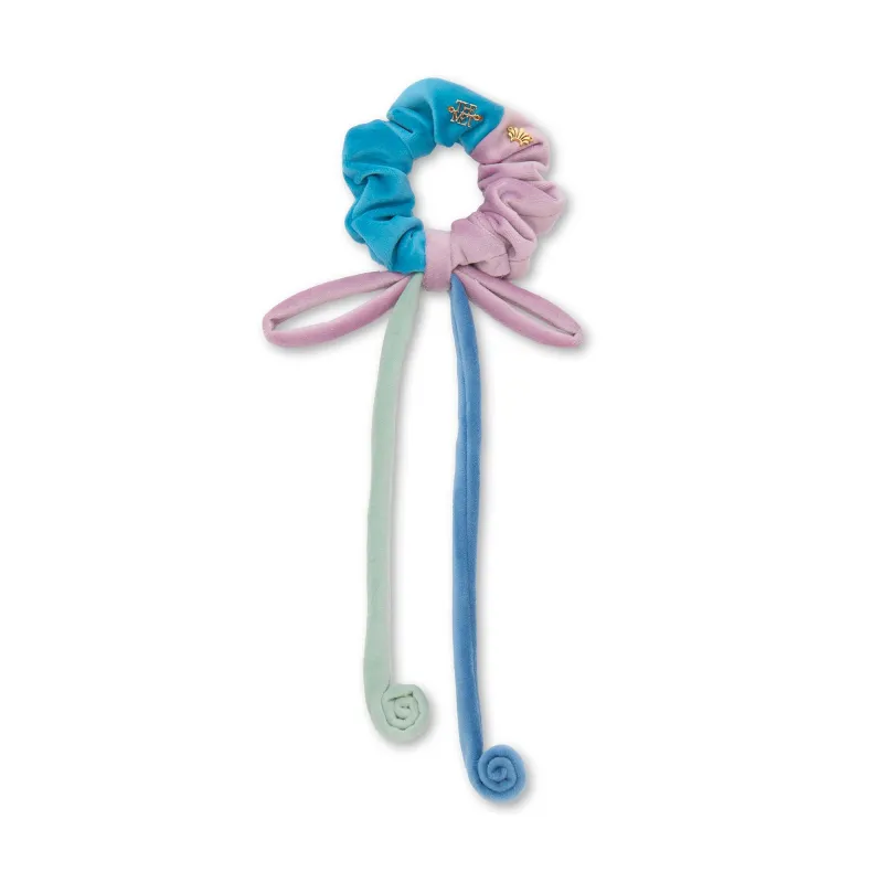 THE MET X LELE KLEE BLACK COLUMNS IN A LANDSCAPE COLORBLOCKED SCRUNCHIE sold by Lele Sadoughi