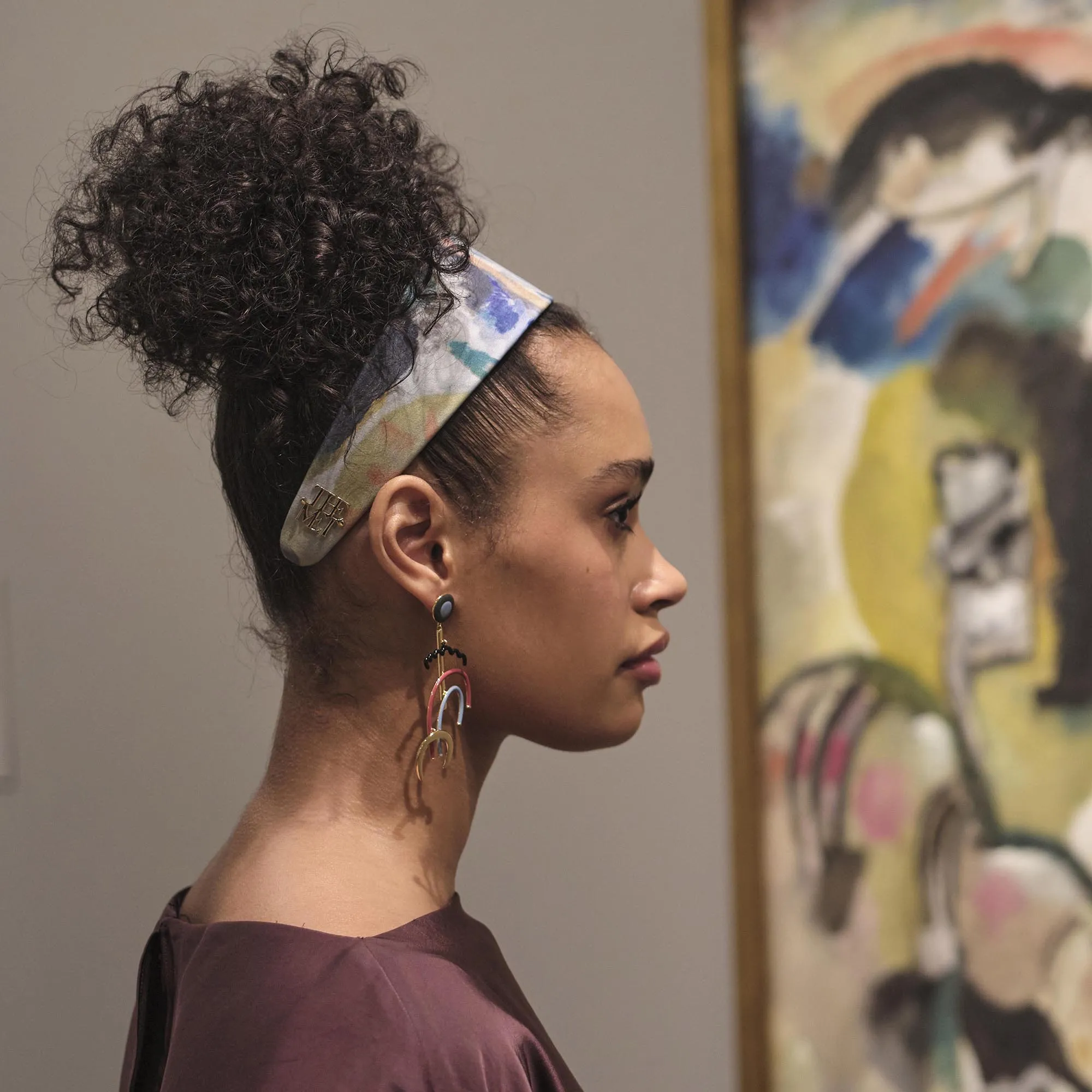 THE MET X LELE KANDINSKY IMPROVISATION 27 BRIGITTE EMBELLISHED HEADBAND sold by Lele Sadoughi product image thumbnail 2