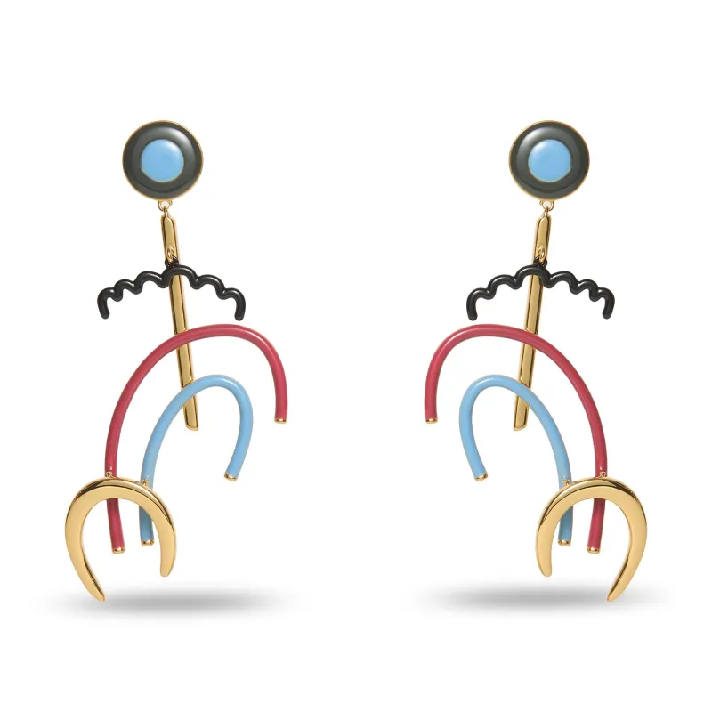 THE MET X LELE KANDINSKY VIOLETT MOBILE EARRINGS sold by Lele Sadoughi