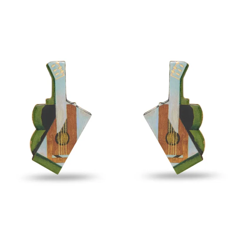 THE MET X LELE GRIS STILL LIFE WITH A GUITAR EARRINGS sold by Lele Sadoughi