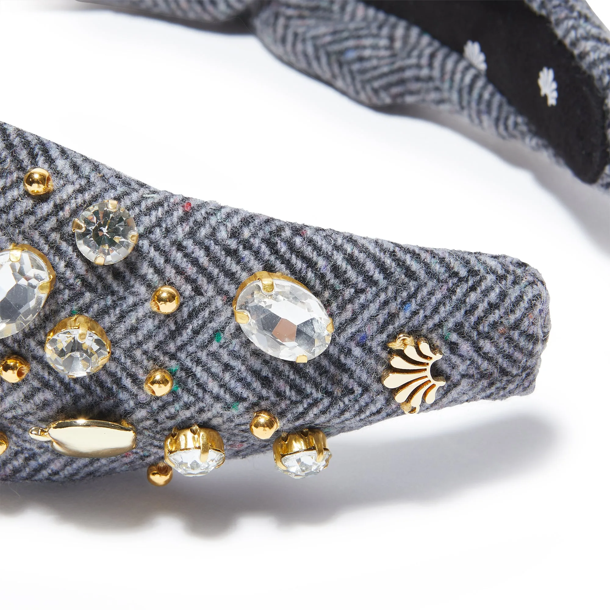 CONCRETE JUNGLE NEW YORK CITY CRYSTAL KNOTTED HEADBAND sold by Lele Sadoughi product image thumbnail 2