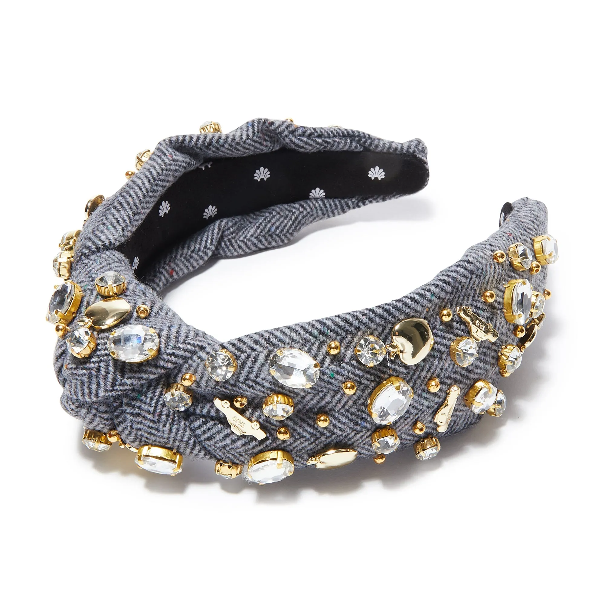 CONCRETE JUNGLE NEW YORK CITY CRYSTAL KNOTTED HEADBAND sold by Lele Sadoughi