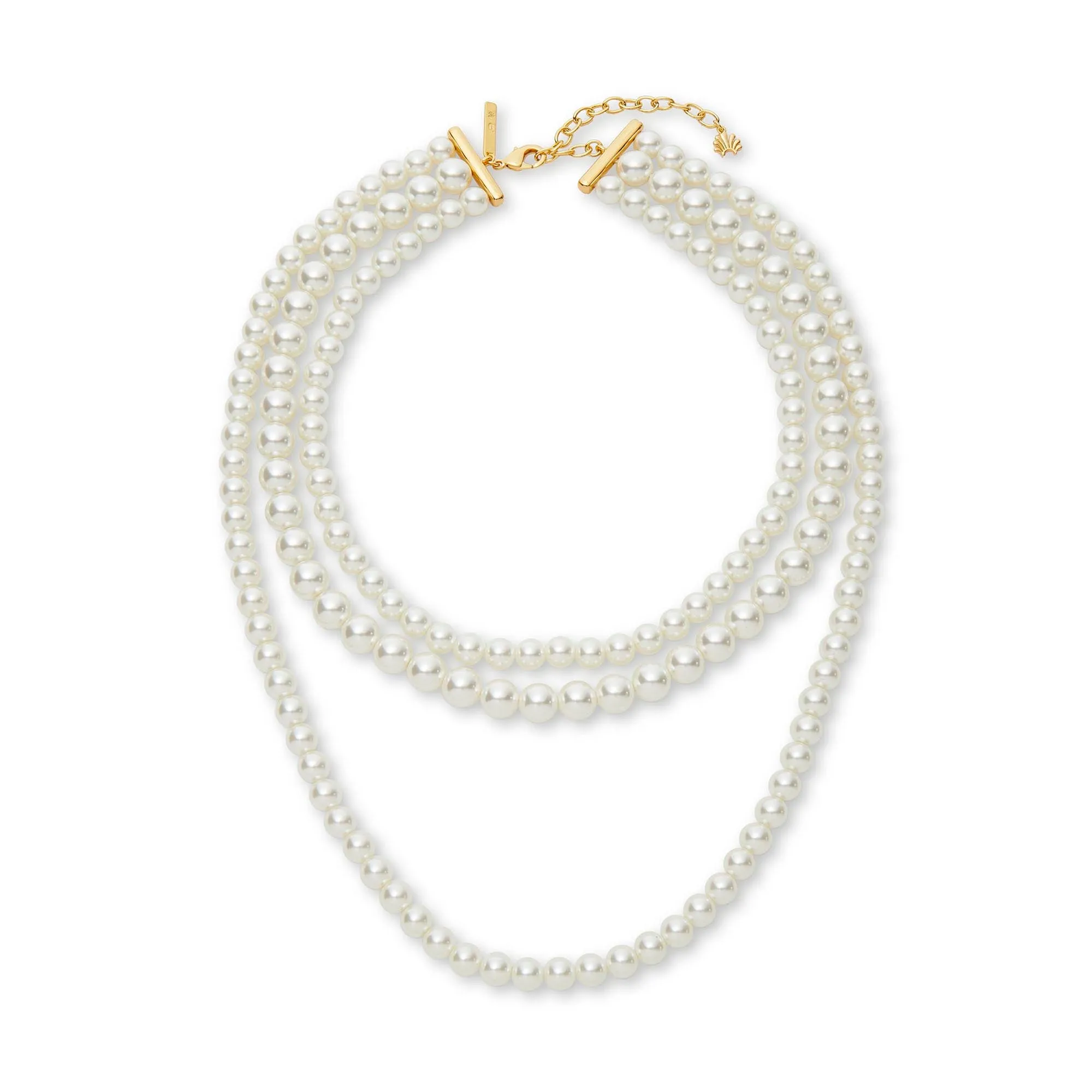 THREE STRAND PEARL NECKLACE sold by Lele Sadoughi