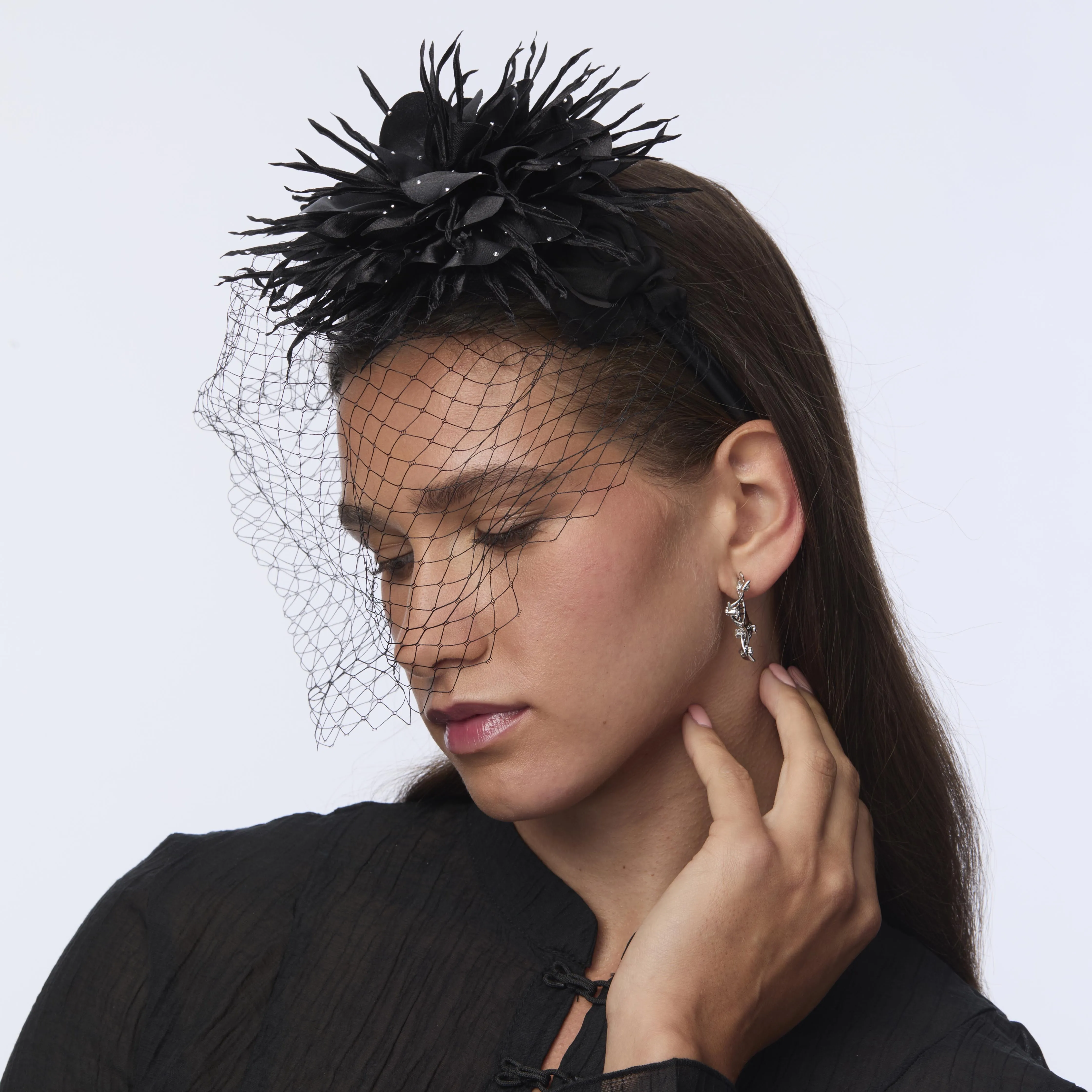 JET BLAIR BLUSHER HEADBAND sold by Lele Sadoughi product image thumbnail 4