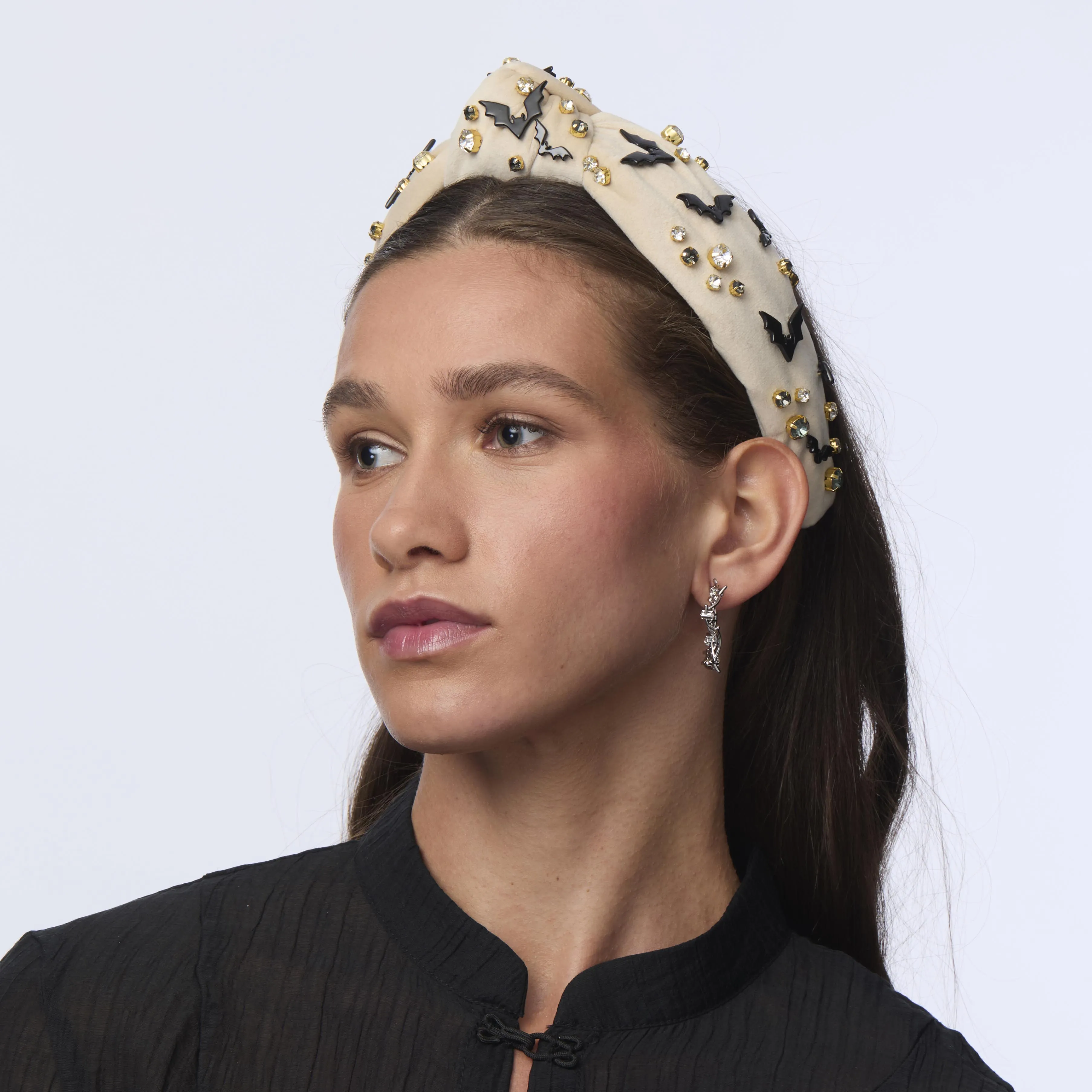 HUSK KNOTTED BAT SWARM HEADBAND sold by Lele Sadoughi product image thumbnail 4