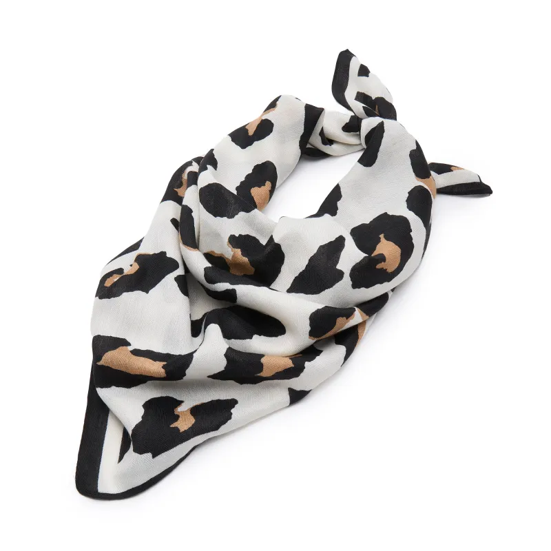 LEOPARD SQUARE SCARF sold by Lele Sadoughi