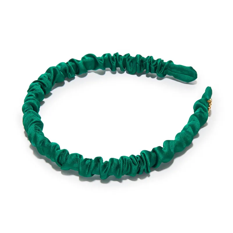 EVERGREEN JESSIE SILK HEADBAND sold by Lele Sadoughi