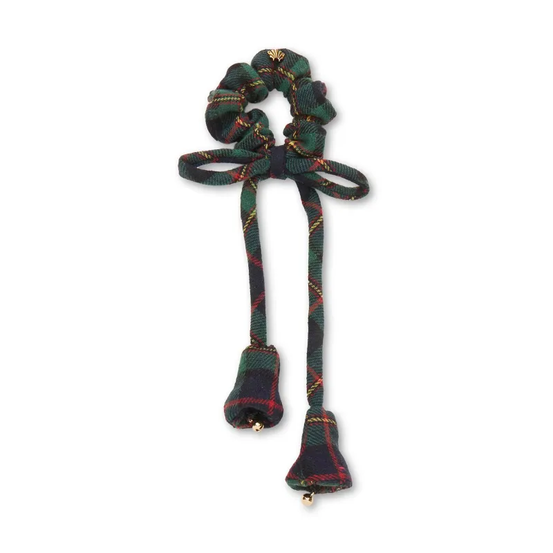PRESENT PLAID JINGLE BELL SCRUNCHIE sold by Lele Sadoughi
