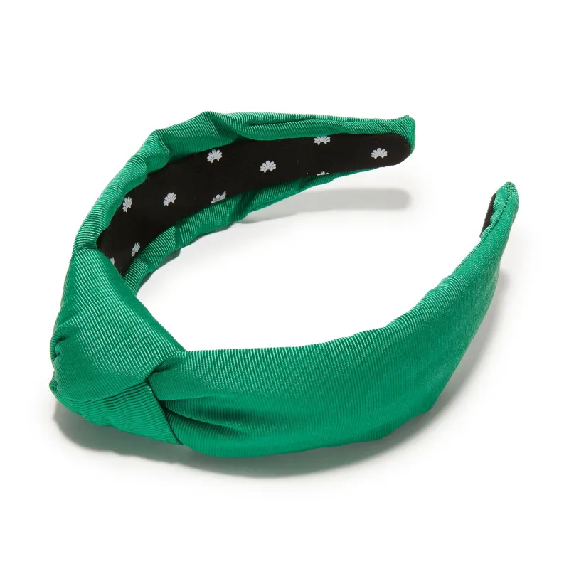 EVERGREEN KNOTTED MOIRE HEADAND sold by Lele Sadoughi