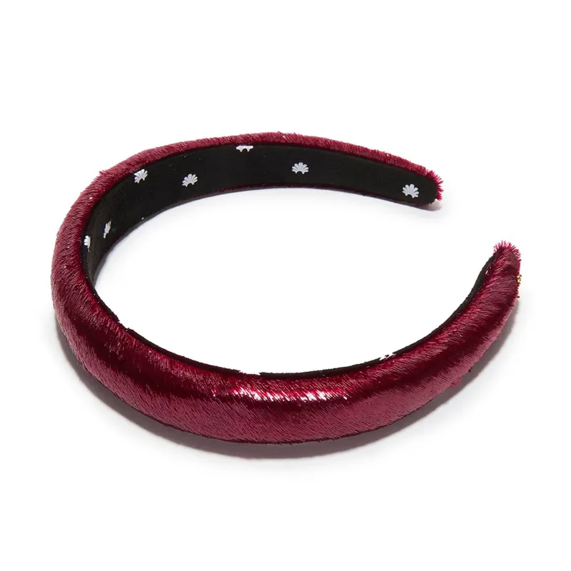 TAPESTRY RED CHARLOTTE LIQUID VELVET HEADBAND sold by Lele Sadoughi