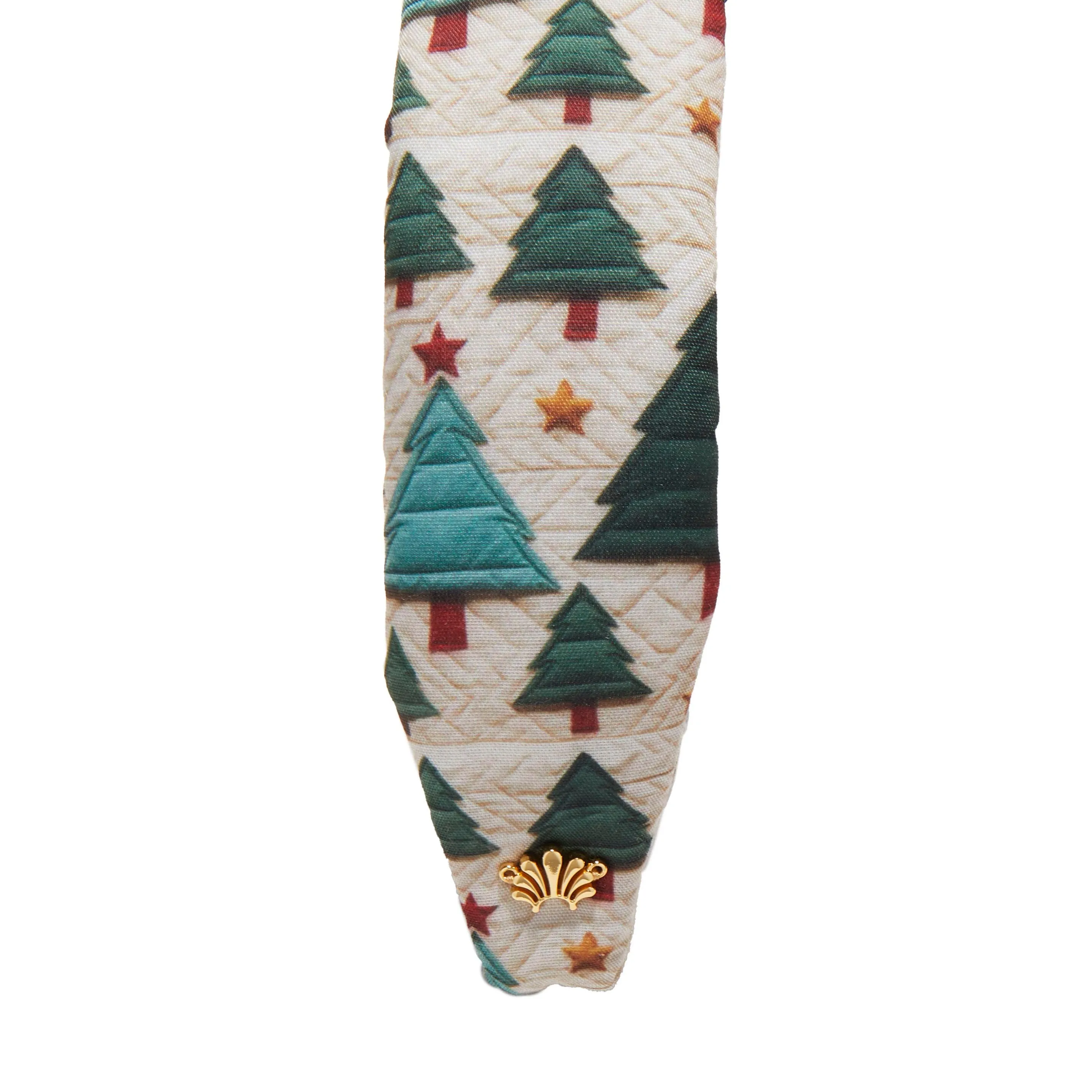 PINE FOREST SLIM KNOTTED FOREST QUILTED HEADBAND sold by Lele Sadoughi product image thumbnail 4