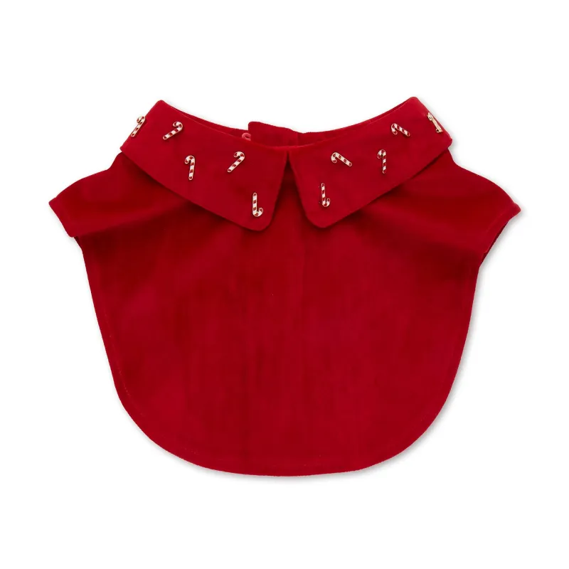 CANDY CANE EMBROIDERED COLLAR sold by Lele Sadoughi