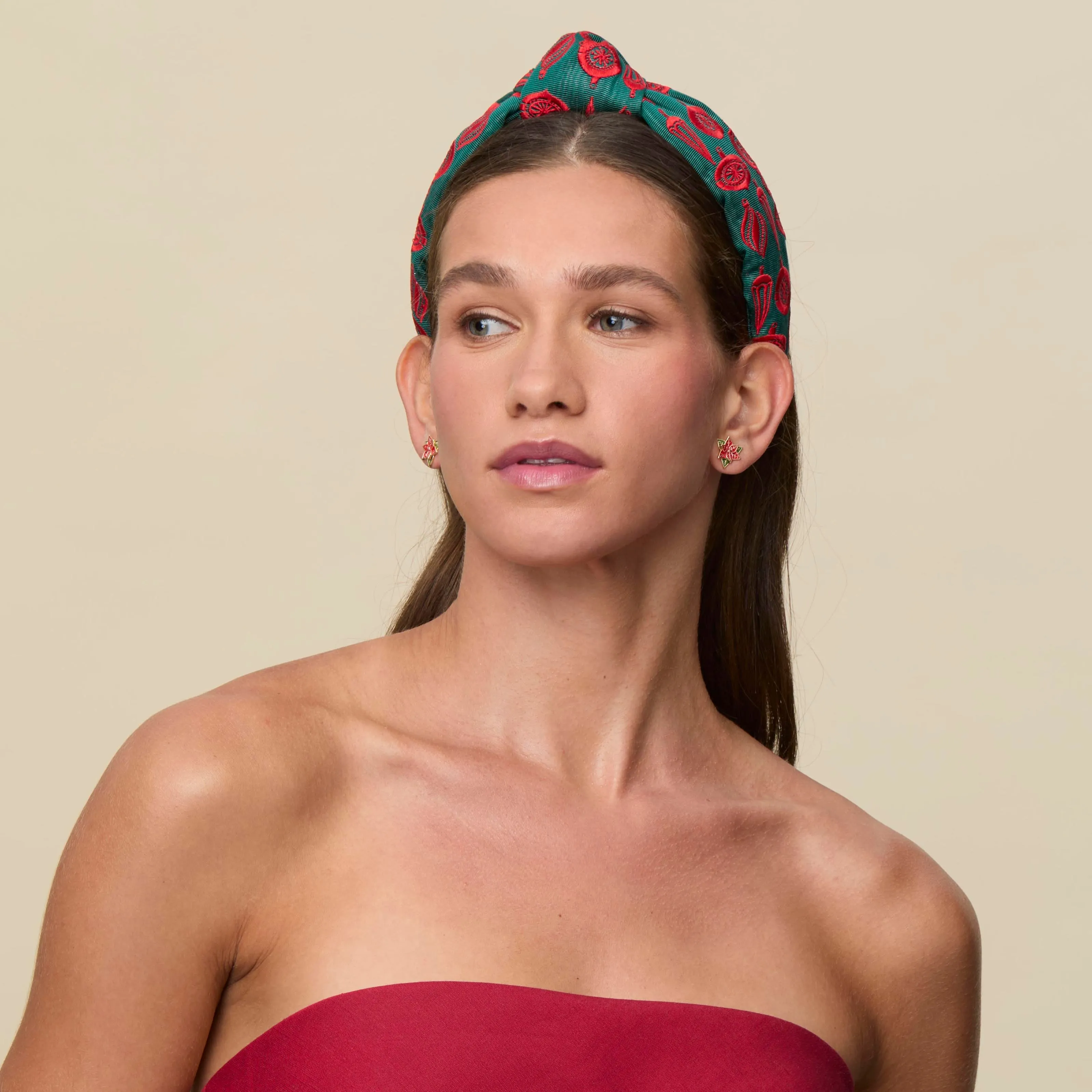 ALPINE KNOTTED ORNAMENT EMBROIDERED HEADBAND sold by Lele Sadoughi product image thumbnail 2