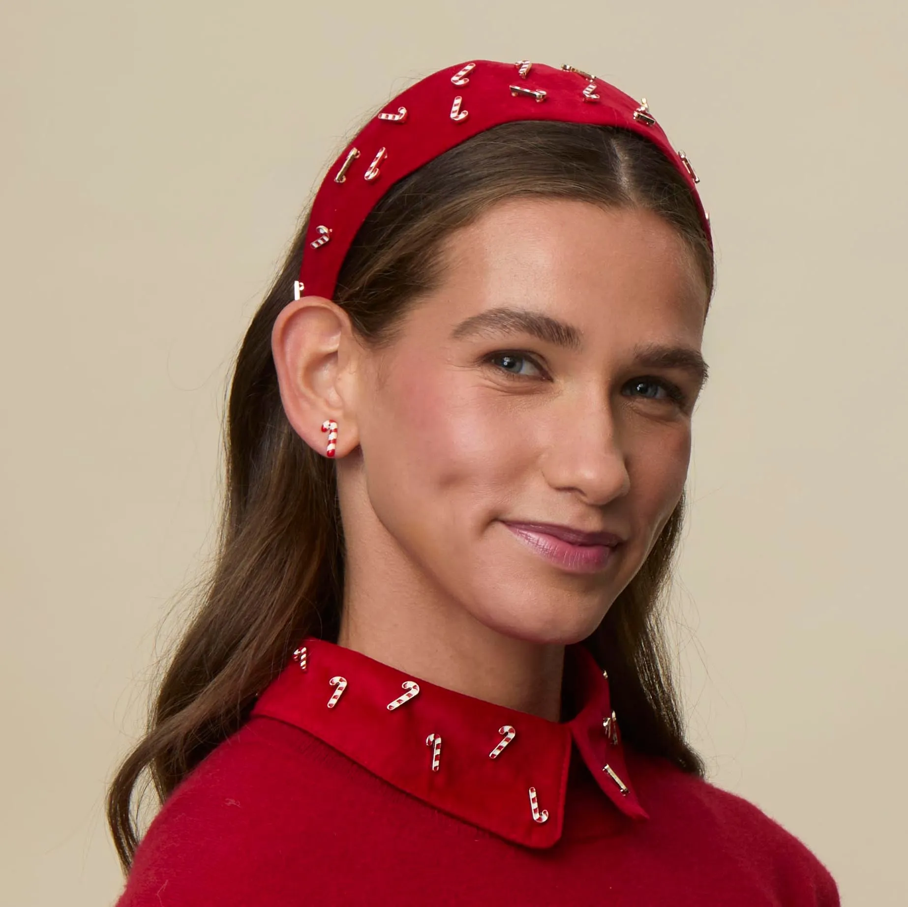 CANDY BRIGITTE CANDY CANE HEADBAND sold by Lele Sadoughi product image thumbnail 2