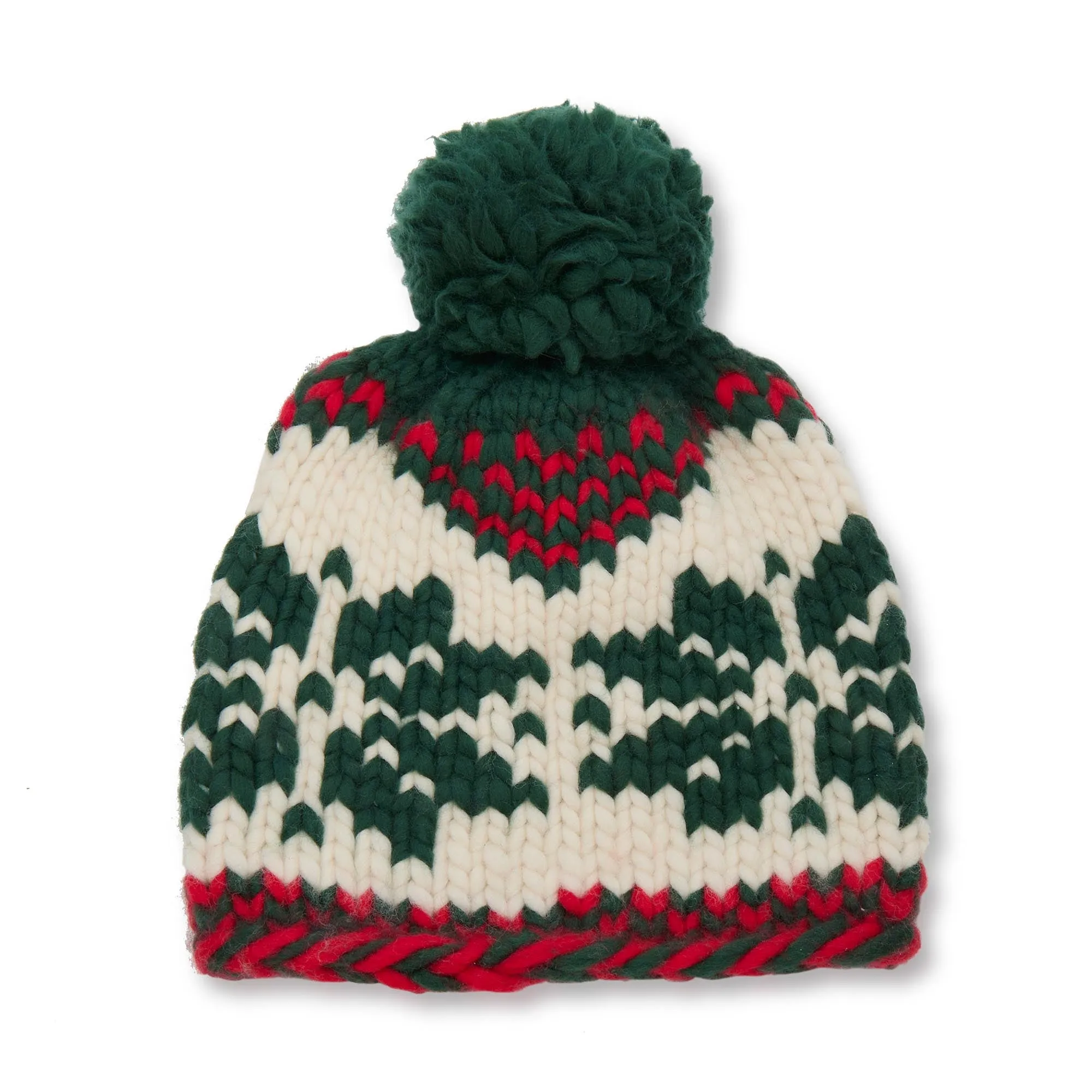 FOREST CRIMSON SNOWFLAKE BEANIE sold by Lele Sadoughi product image thumbnail 3