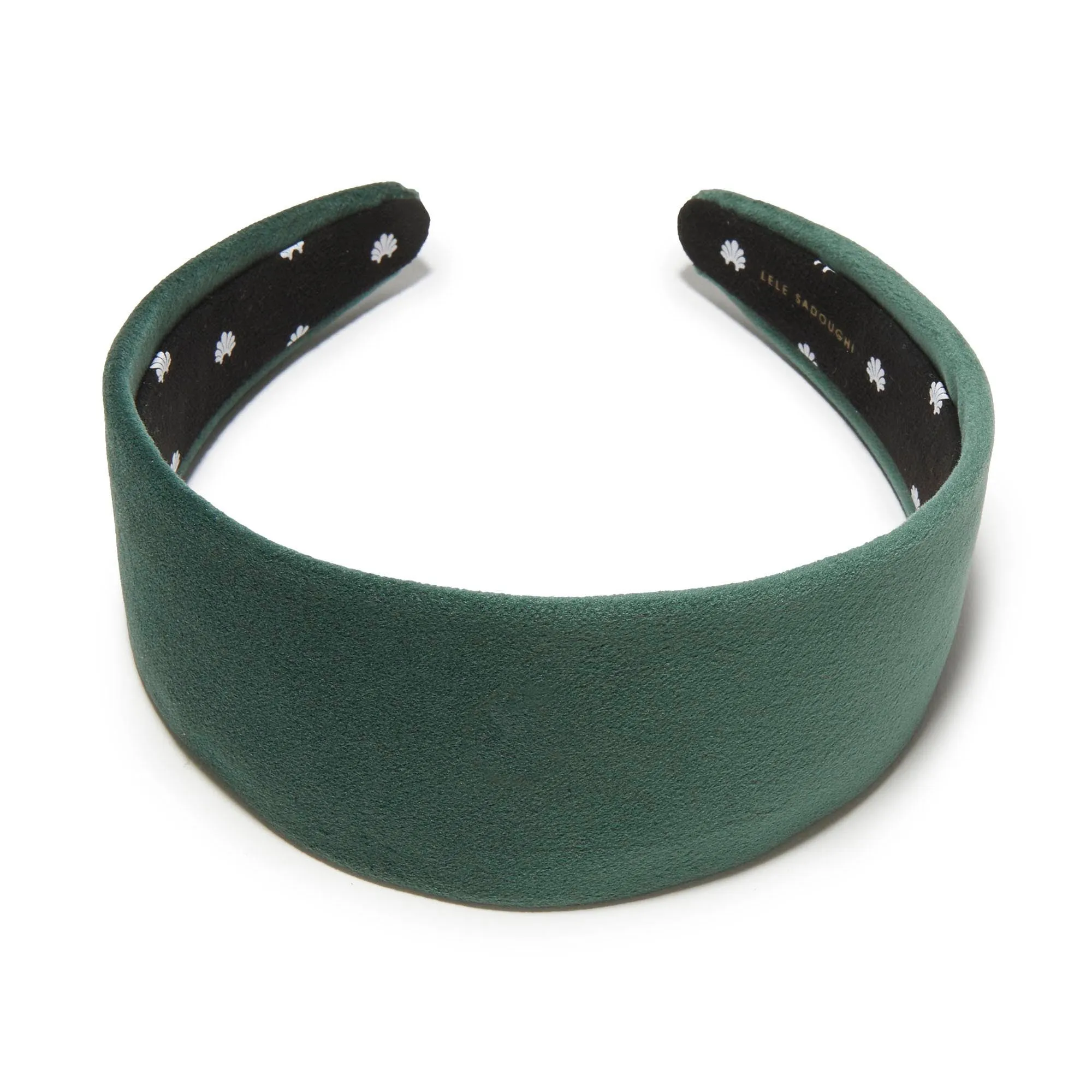 FOREST GREEN BRIGITTE VELVET HEADBAND sold by Lele Sadoughi product image thumbnail 2