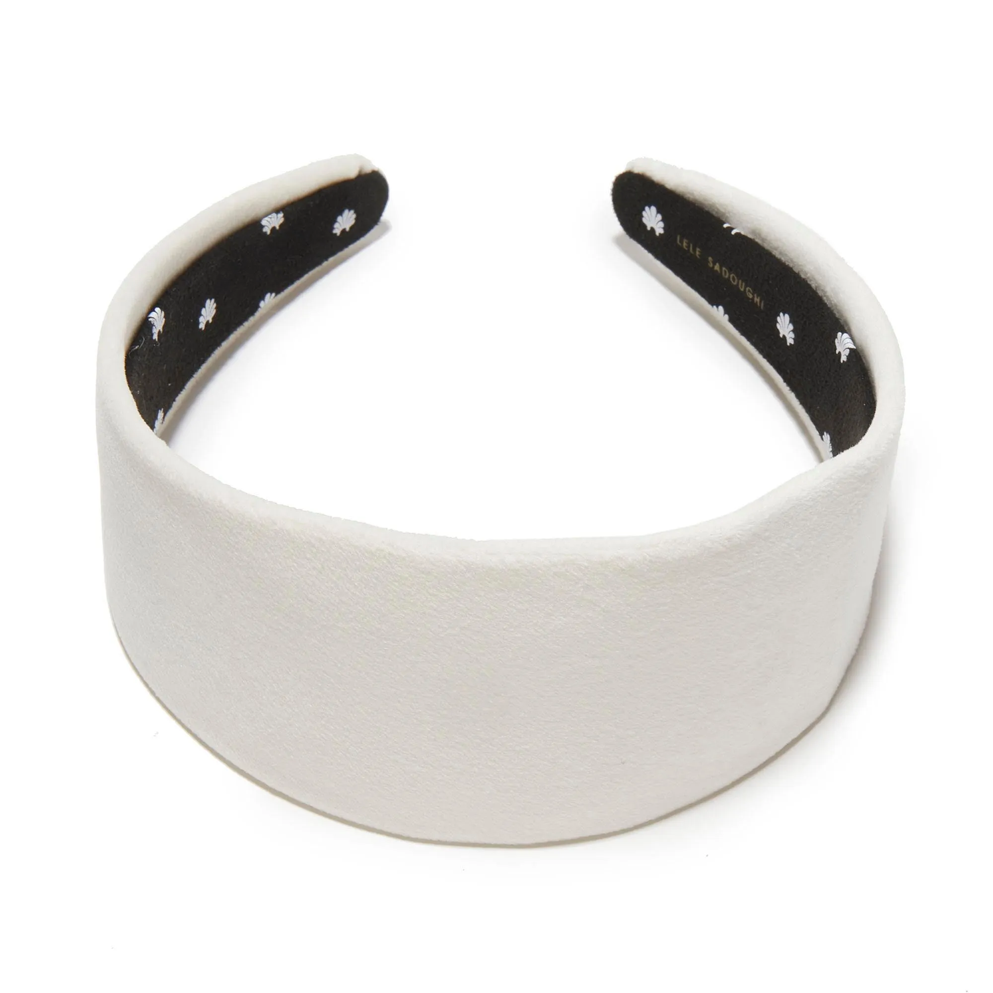 IVORY BRIGITTE VELVET HEADBAND sold by Lele Sadoughi product image thumbnail 2