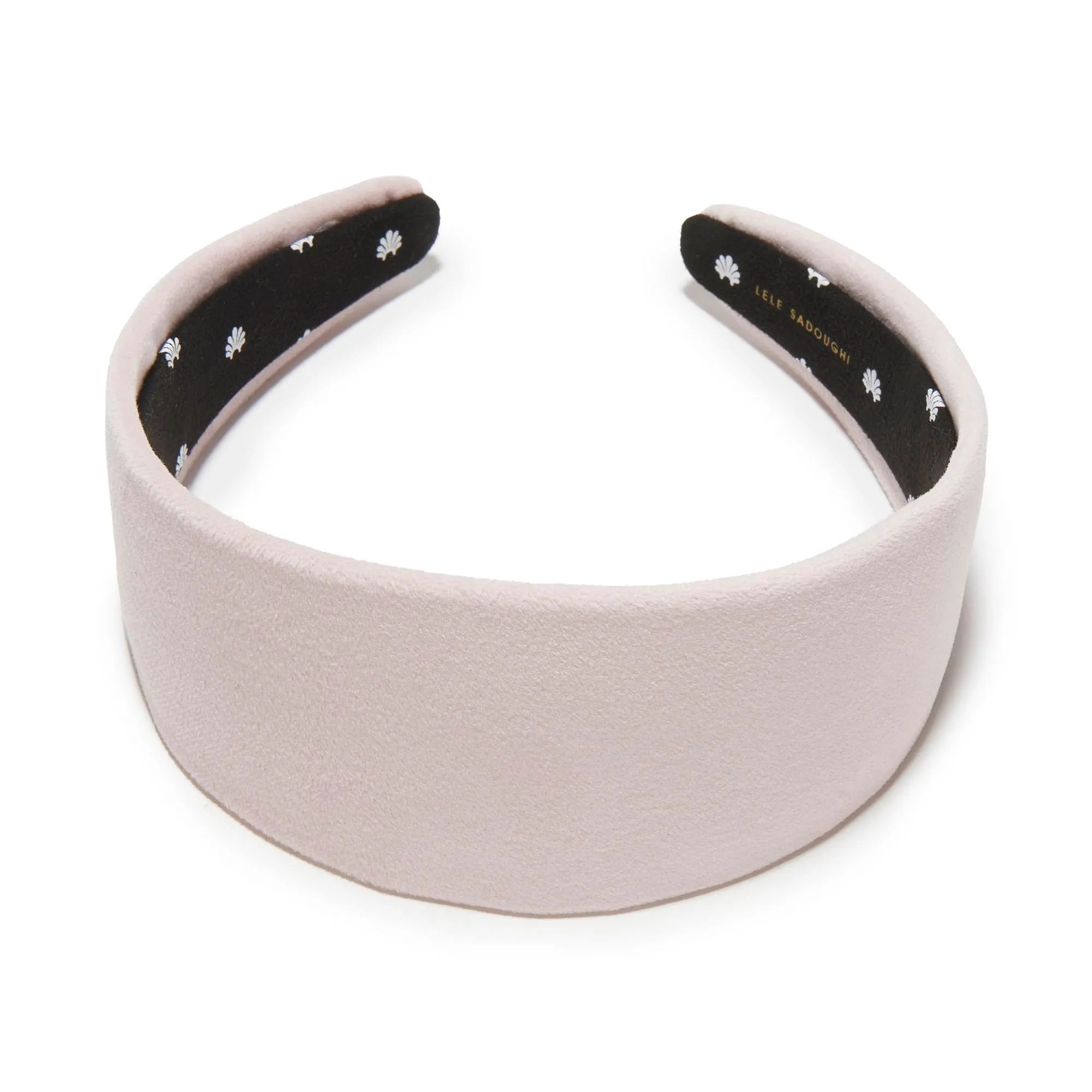 BLUSH BRIGITTE VELVET HEADBAND sold by Lele Sadoughi product image thumbnail 2