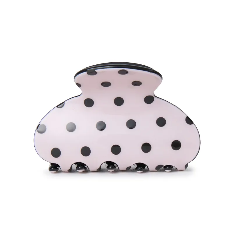 BLUSH MINI POLKA DOT CLIP sold by Lele Sadoughi