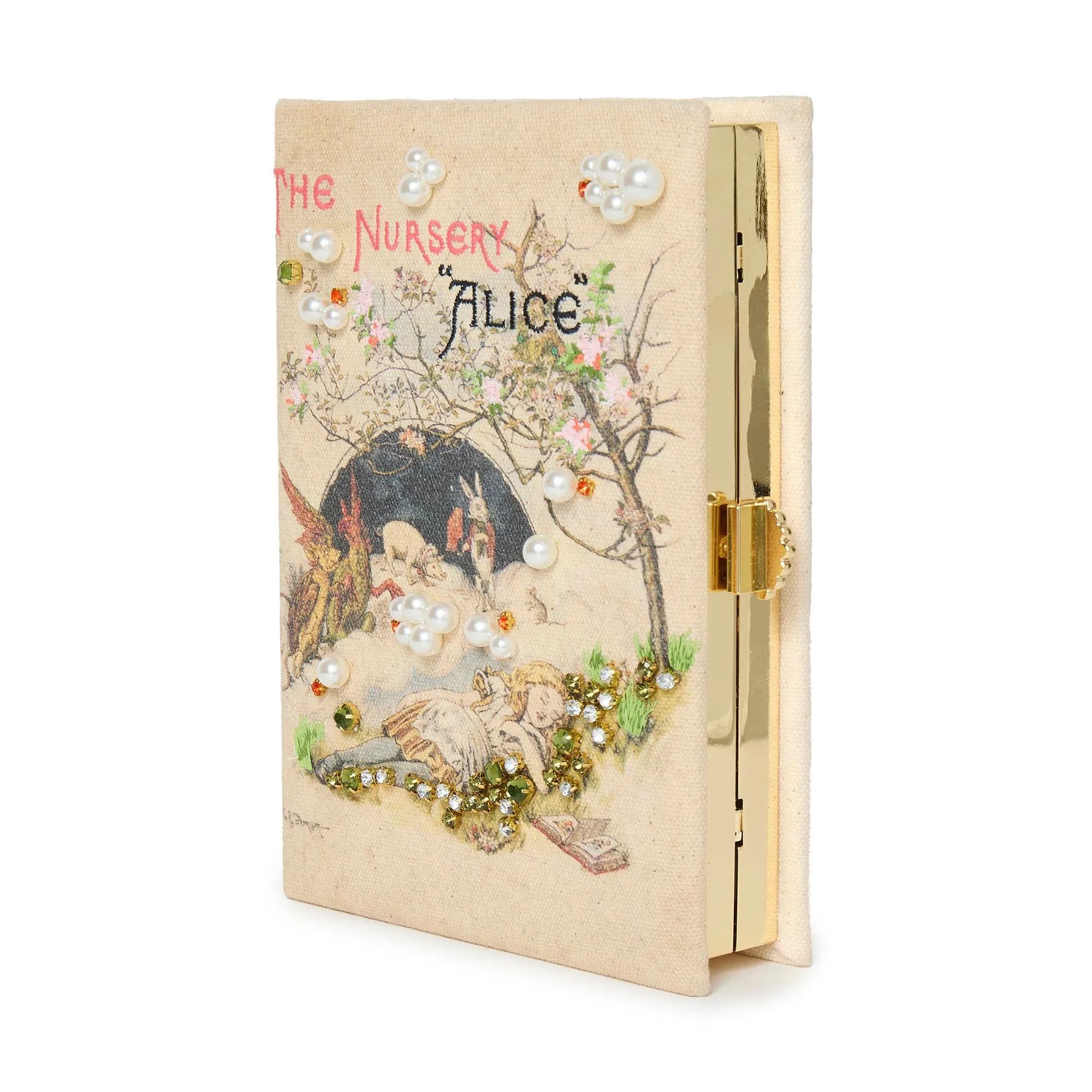 IVORY THE NURSERY ALICE BOOK CLUTCH sold by Lele Sadoughi product image thumbnail 5