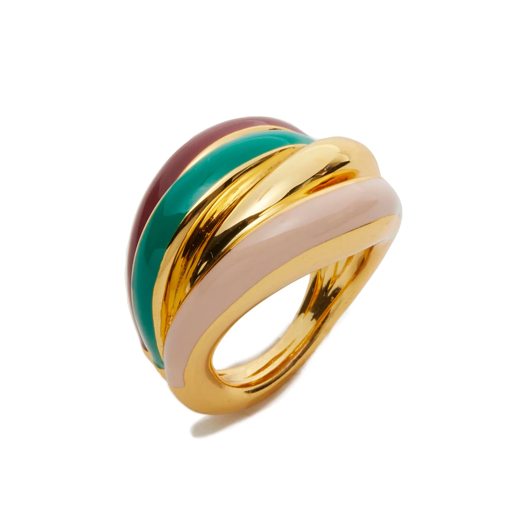 JADE MULTI STACKING RING sold by Lele Sadoughi product image thumbnail 3