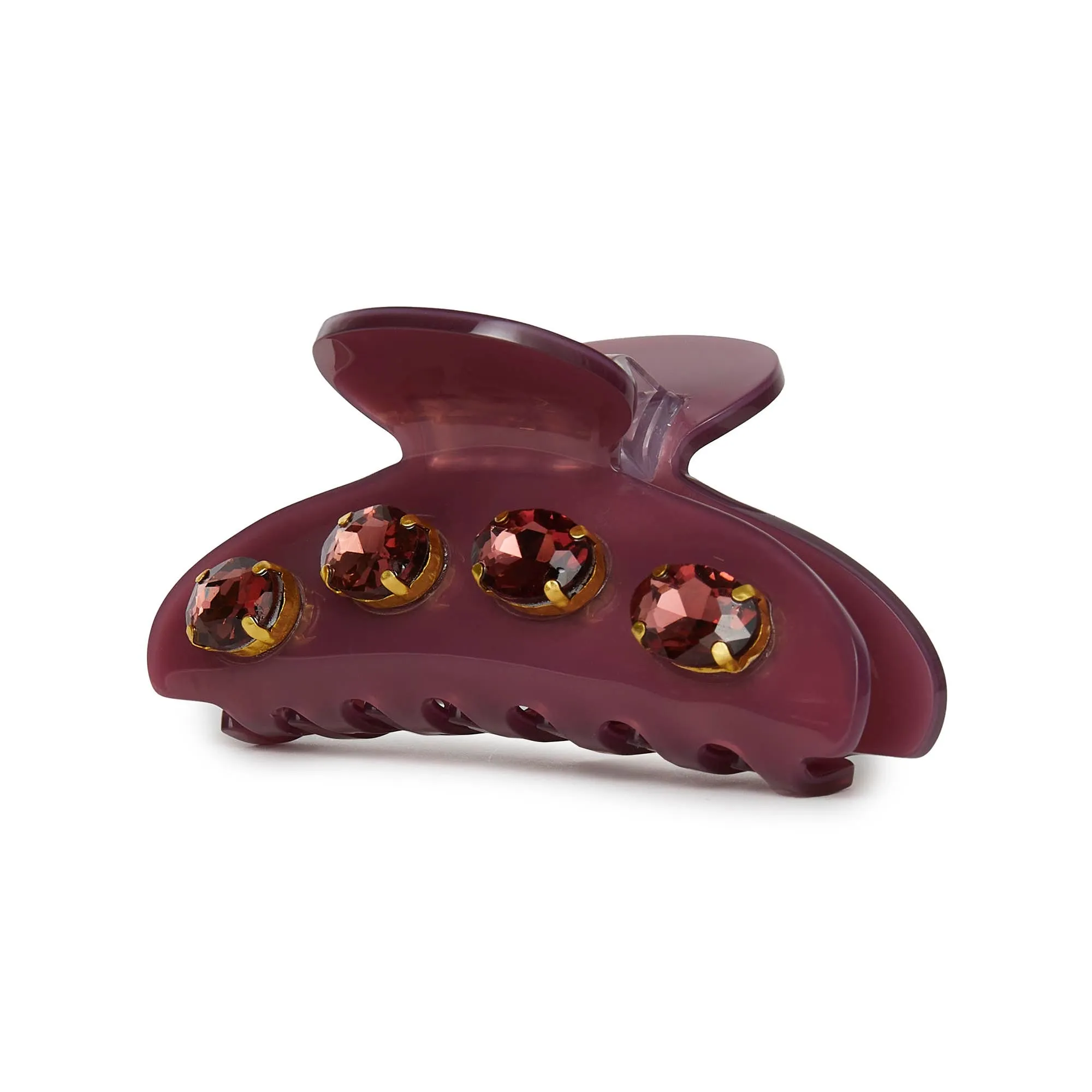 MAUVE LARGE CRYSTAL CLAW CLIP sold by Lele Sadoughi product image thumbnail 3