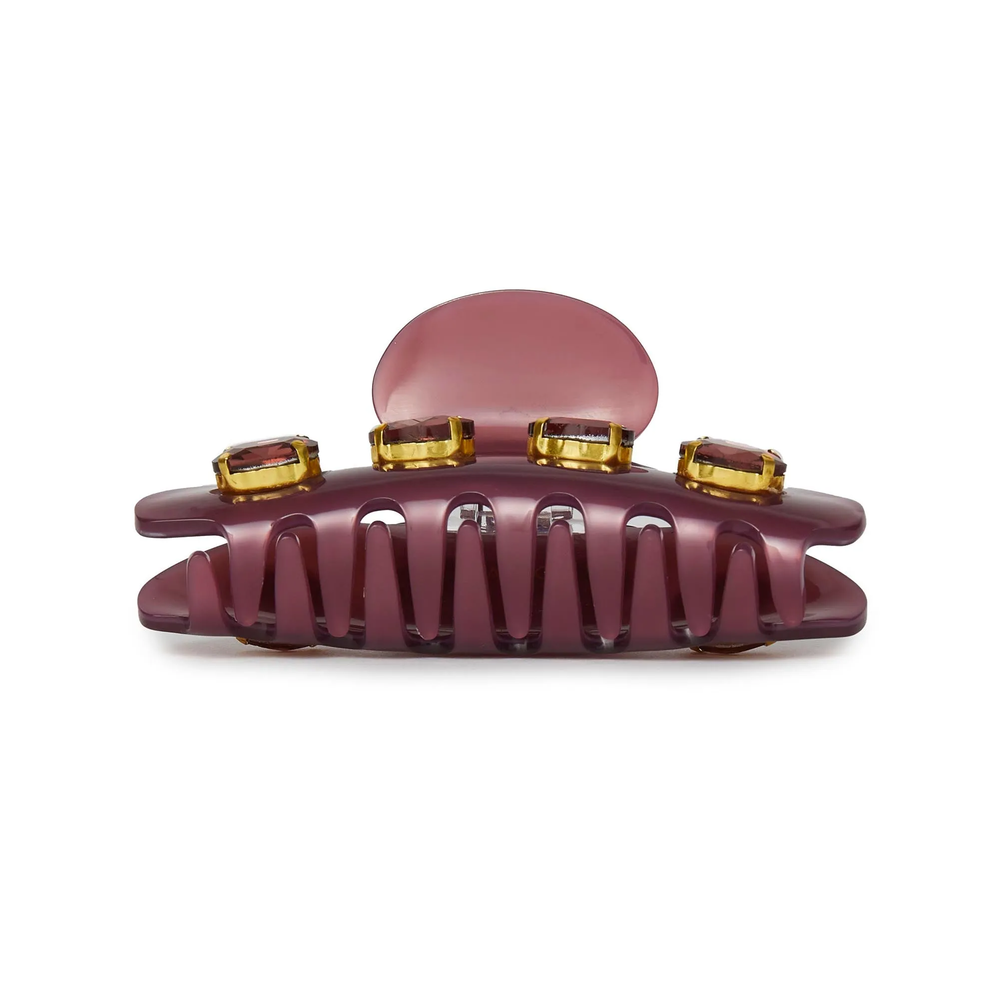 MAUVE LARGE CRYSTAL CLAW CLIP sold by Lele Sadoughi product image thumbnail 4