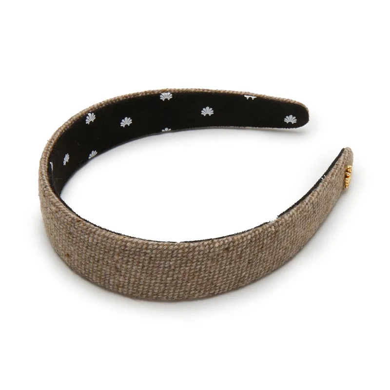 STONE BESSETTE TWEED HEADBAND sold by Lele Sadoughi