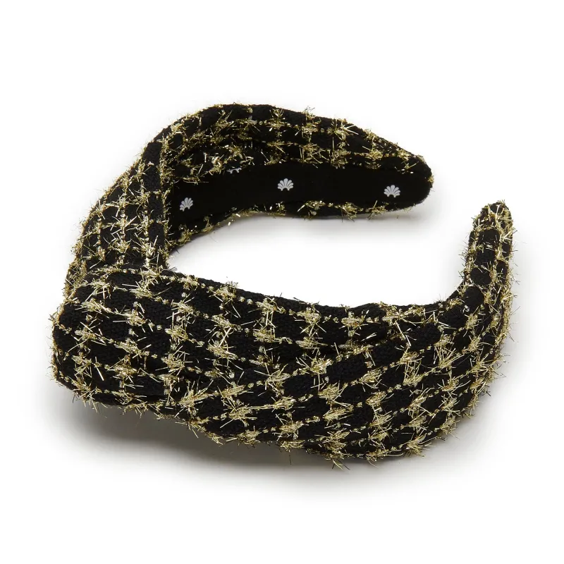 JET GOLD MARLENE TWEED HEADBAND sold by Lele Sadoughi