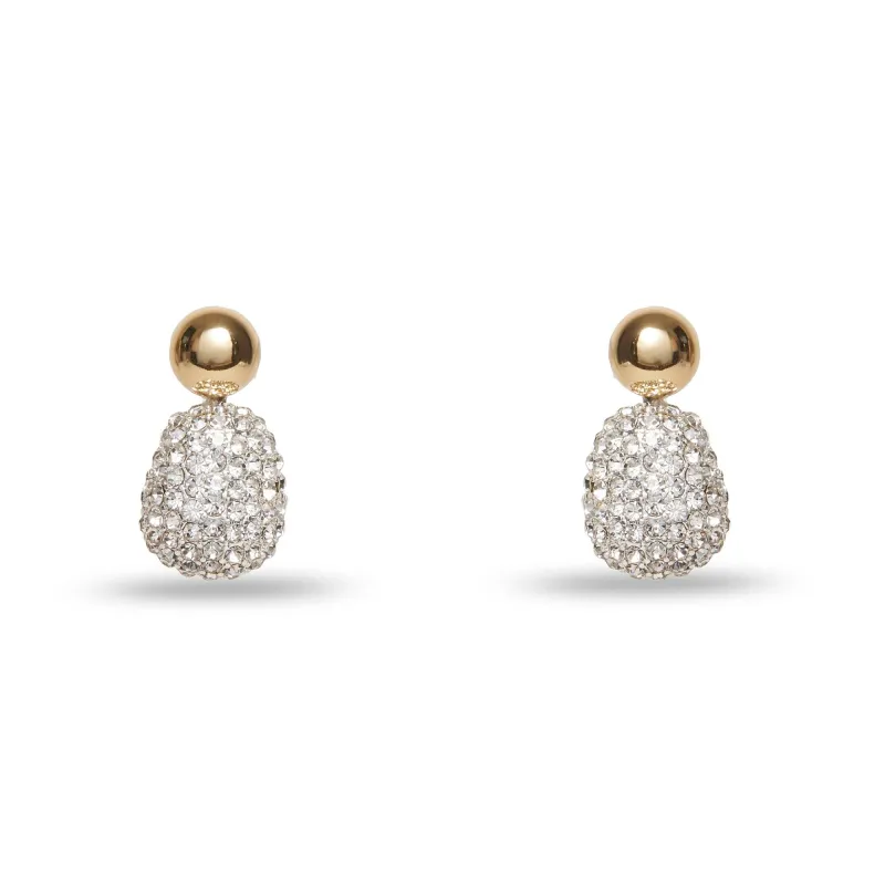 CRYSTAL PEBBLE STUD EARRINGS sold by Lele Sadoughi