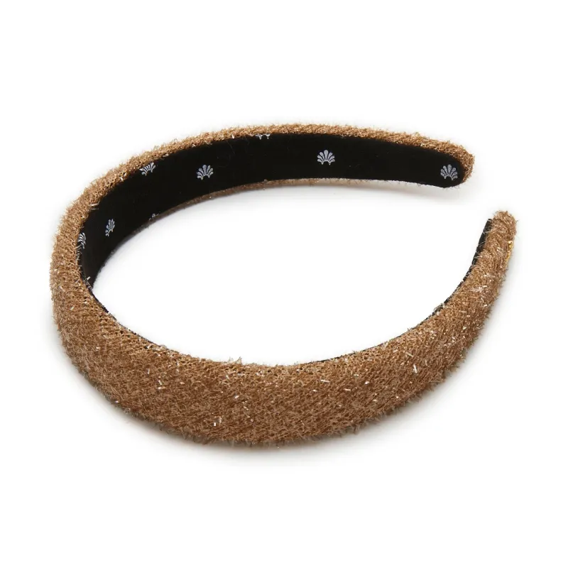 GOLD CHARLOTTE TINSEL HEADBAND sold by Lele Sadoughi