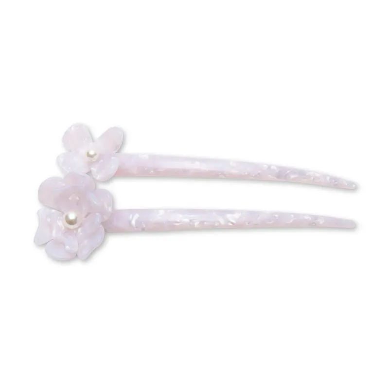 MOTHER OF PEARL PETUNIA HAIR PIN sold by Lele Sadoughi