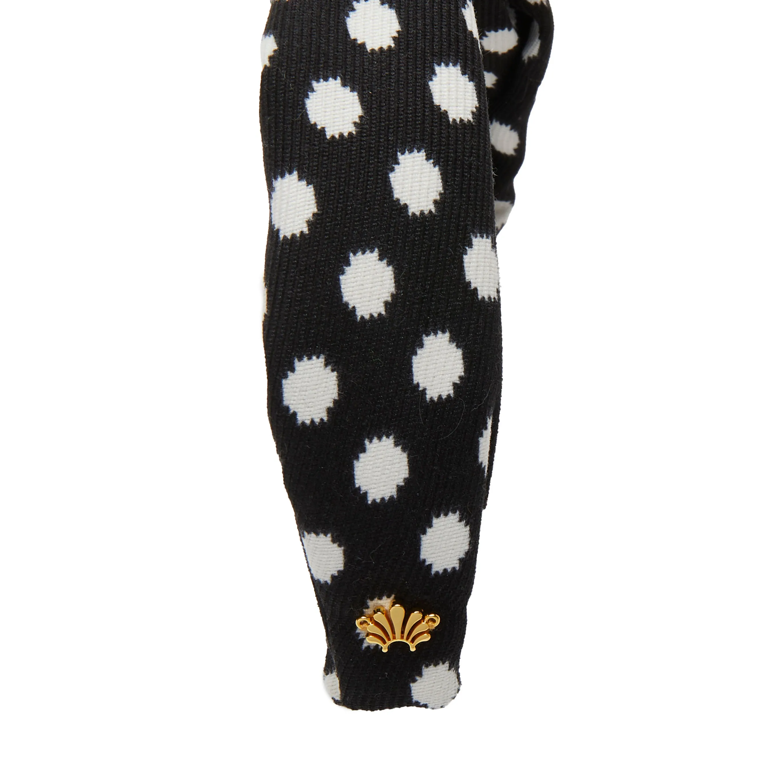 JET ROSETTE POLKA DOT HEADBAND sold by Lele Sadoughi product image thumbnail 4