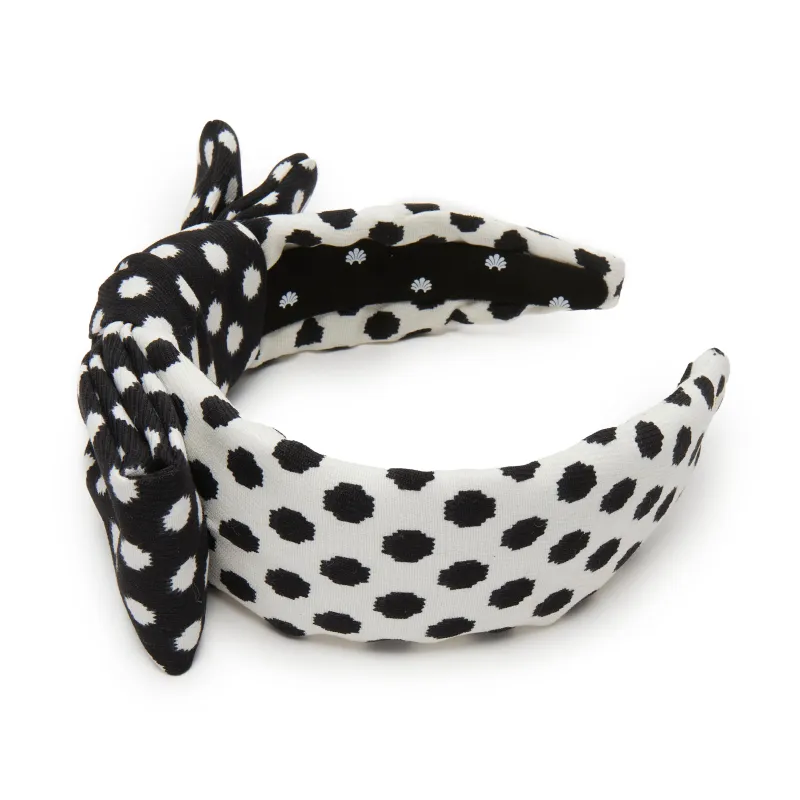 JET IVORY HOLLY POLKA DOT HEADBAND sold by Lele Sadoughi