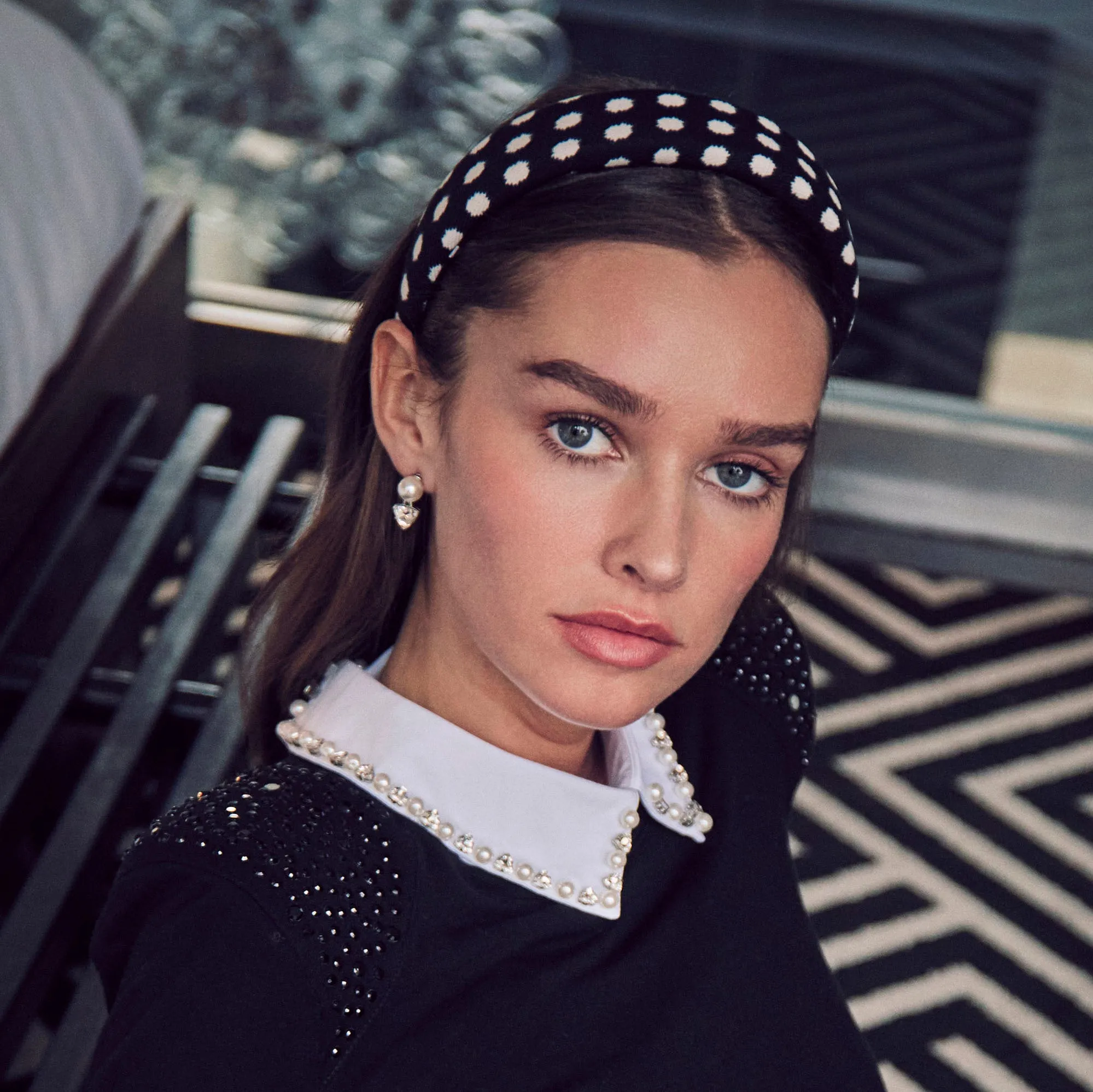 JET ALICE POLKA DOT HEADBAND sold by Lele Sadoughi product image thumbnail 2