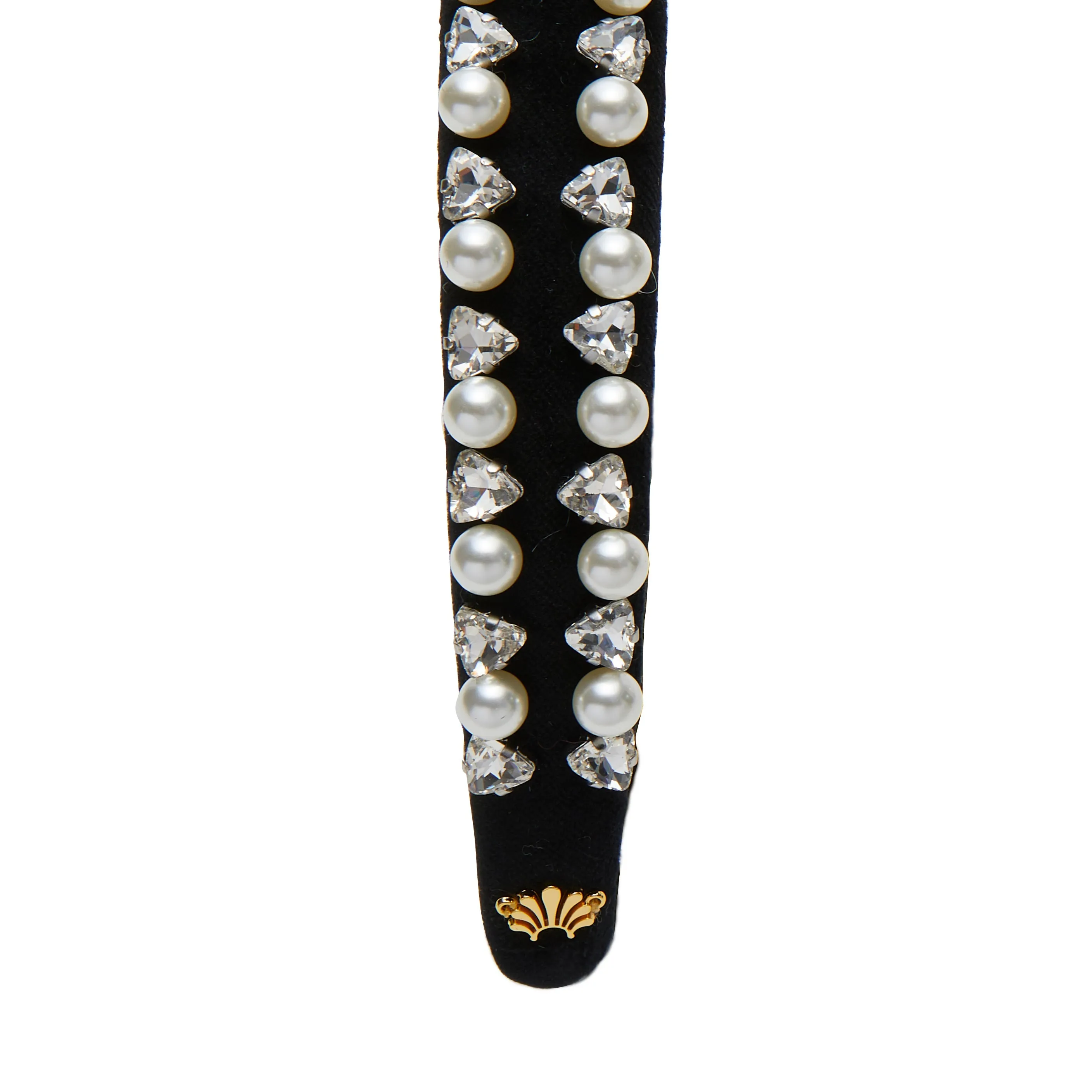JET CHARLOTTE GEO CRYSTAL PEARL HEADBAND sold by Lele Sadoughi product image thumbnail 5