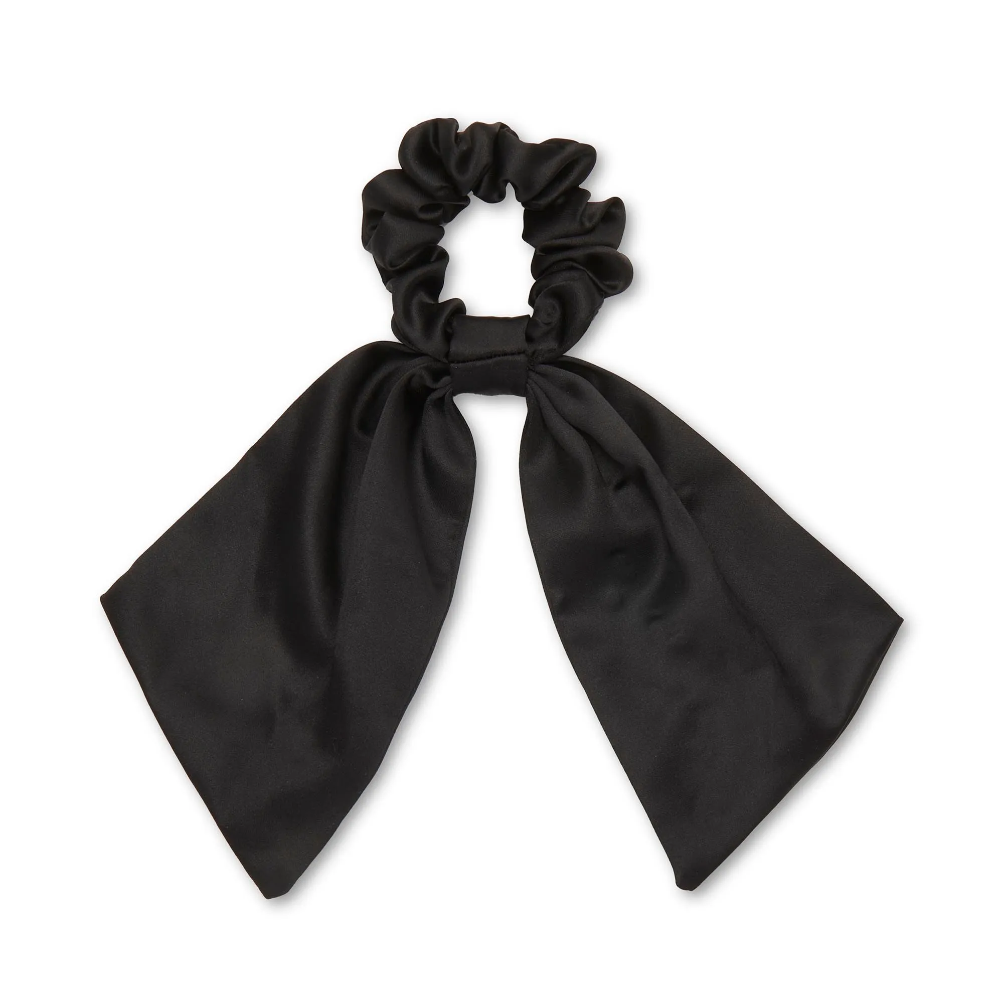 JET CRYSTAL SILK SCARF SCRUNCHIE sold by Lele Sadoughi product image thumbnail 3