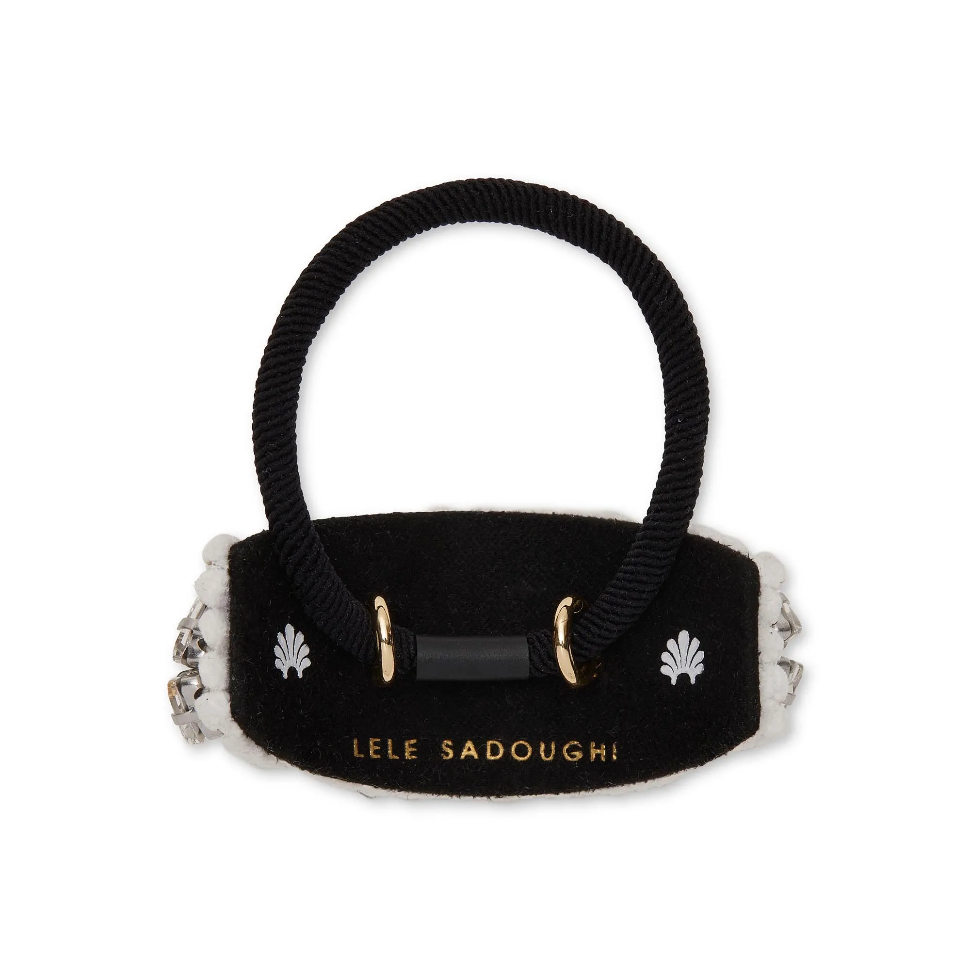 IVORY GENIE CRYSTAL HAIR TIE sold by Lele Sadoughi product image thumbnail 2