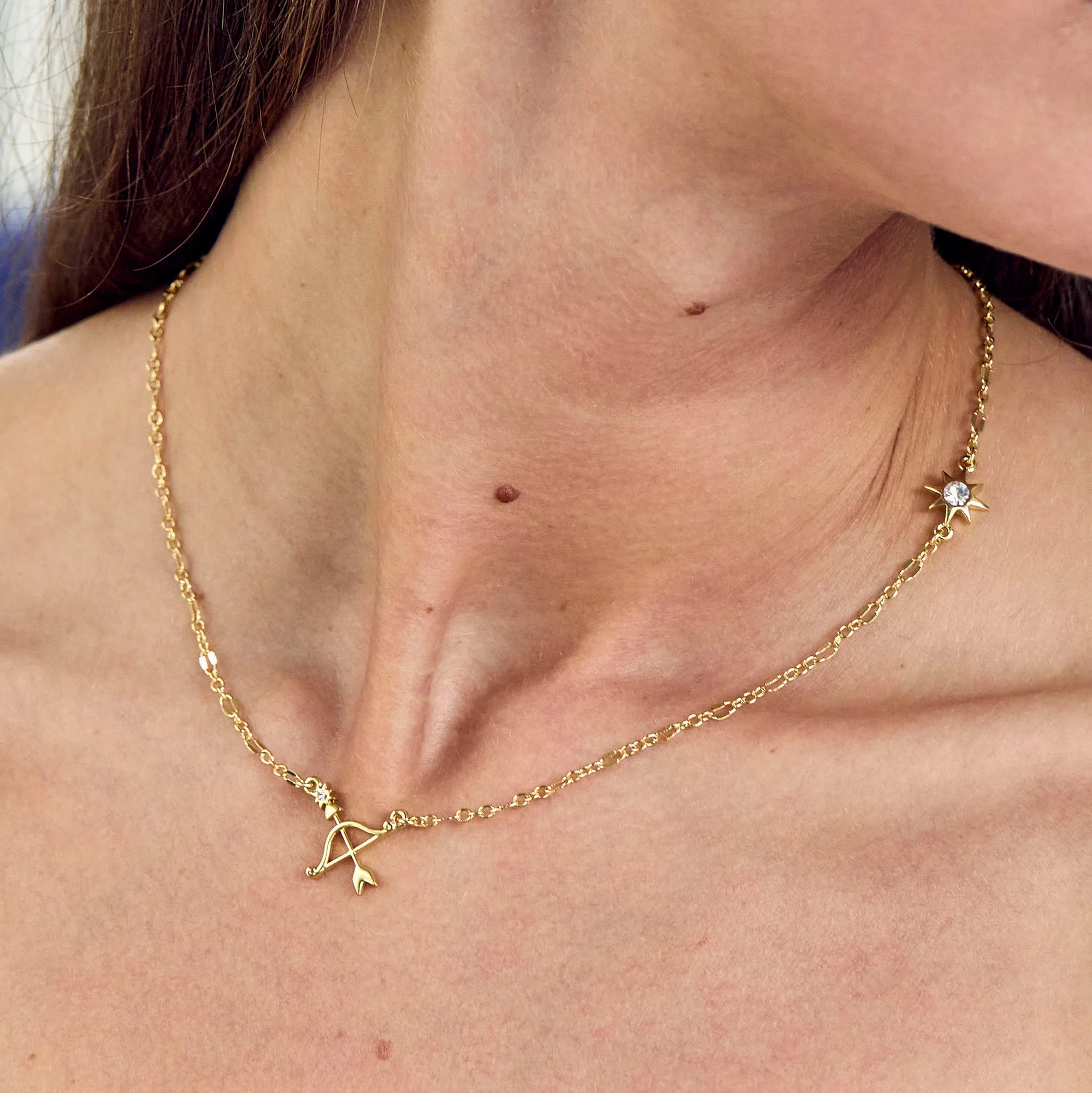 GOLD SAGITTARIUS ZODIAC NECKLACE sold by Lele Sadoughi product image thumbnail 2