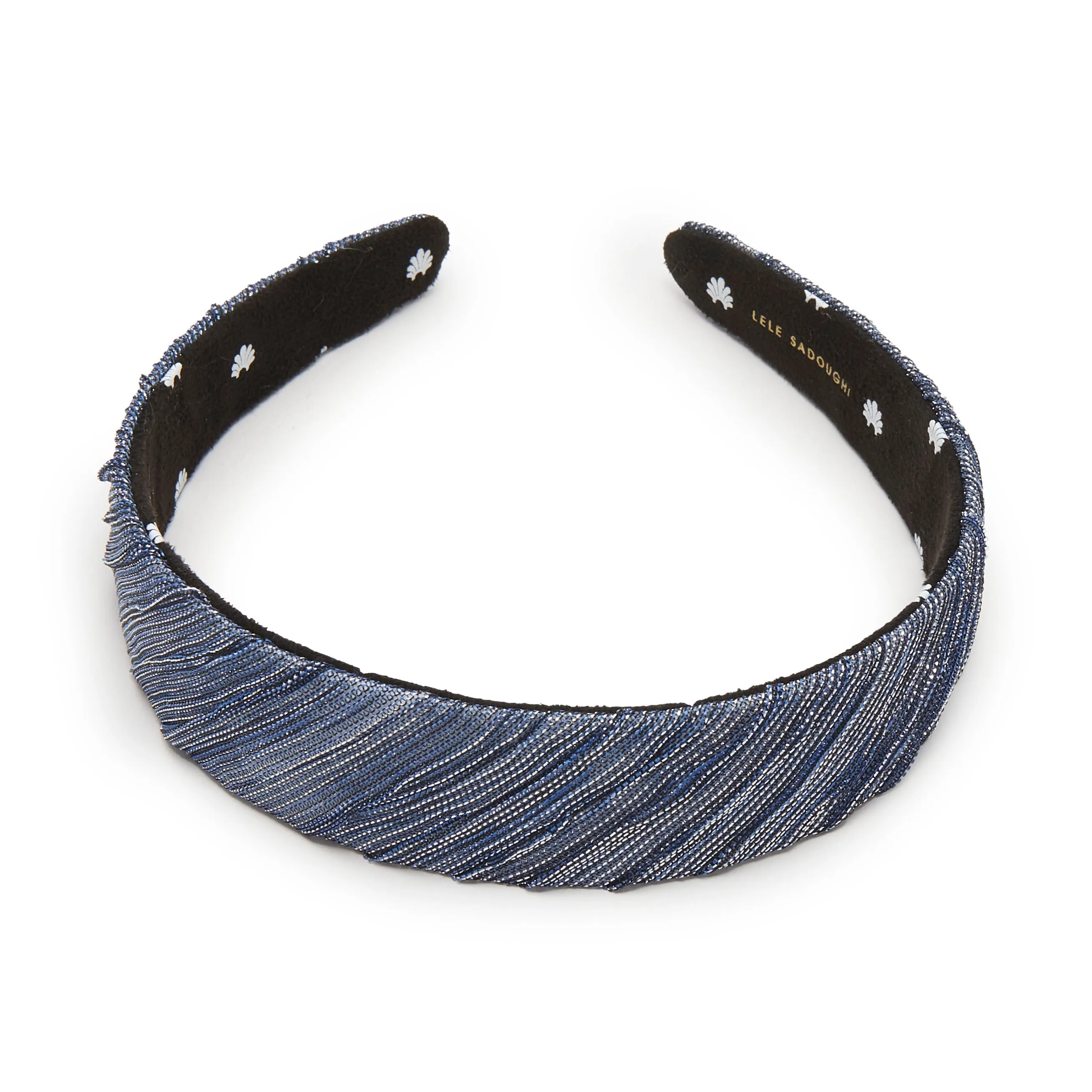 IMPERIAL BLUE BESSETTE GALAXY HEADBAND sold by Lele Sadoughi product image thumbnail 3