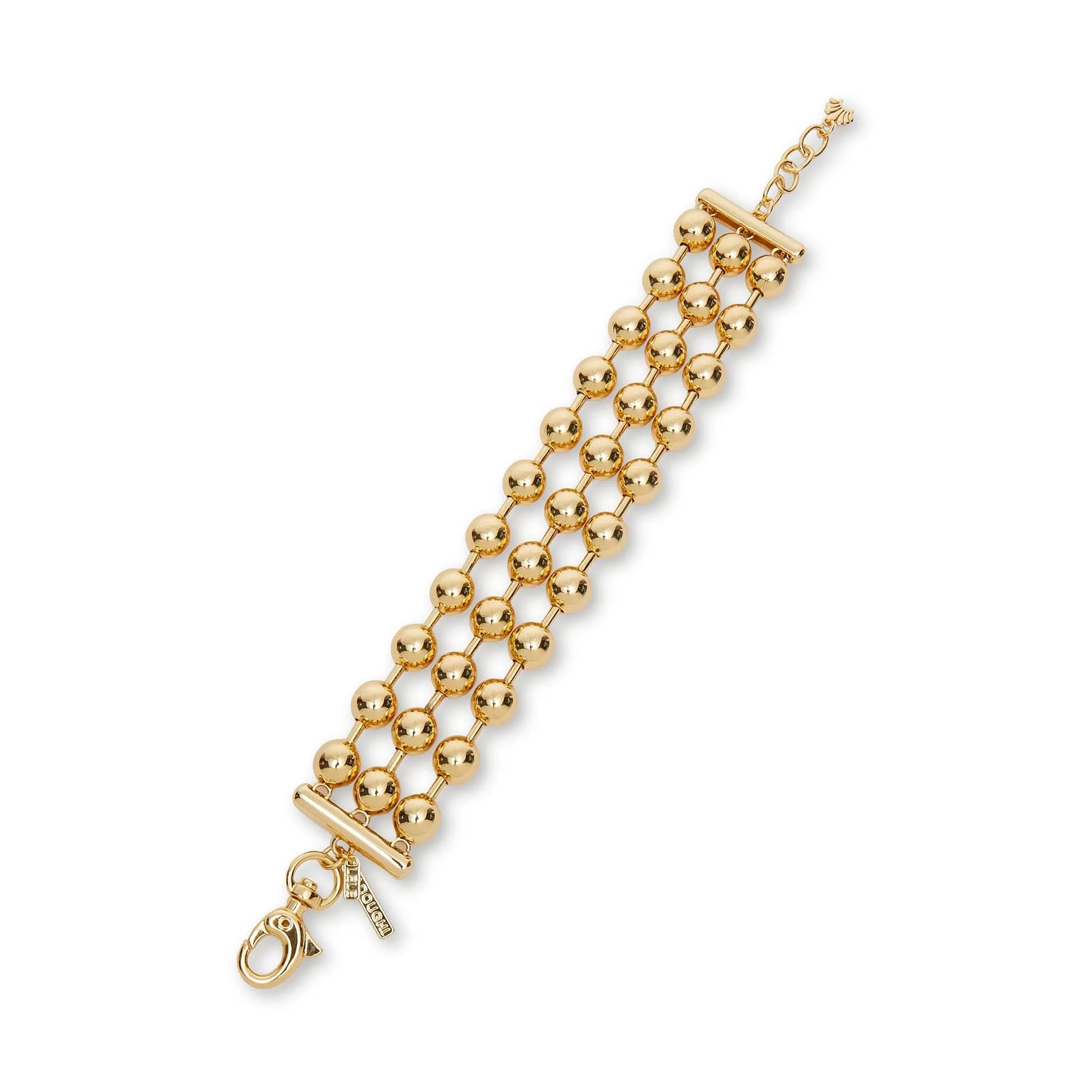 GOLD DIANA TRIPLE ROW BRACELET sold by Lele Sadoughi