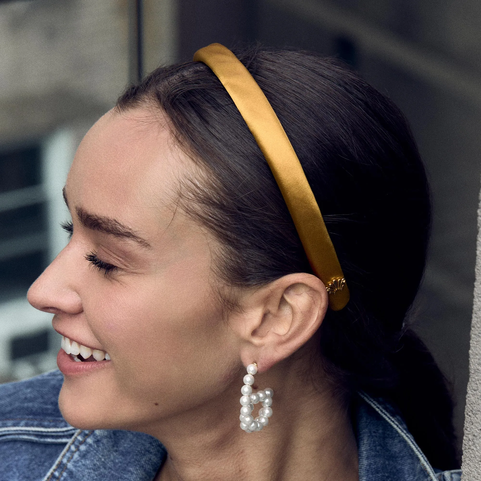 SANDALWOOD GIGI SILK HEADBAND sold by Lele Sadoughi product image thumbnail 3