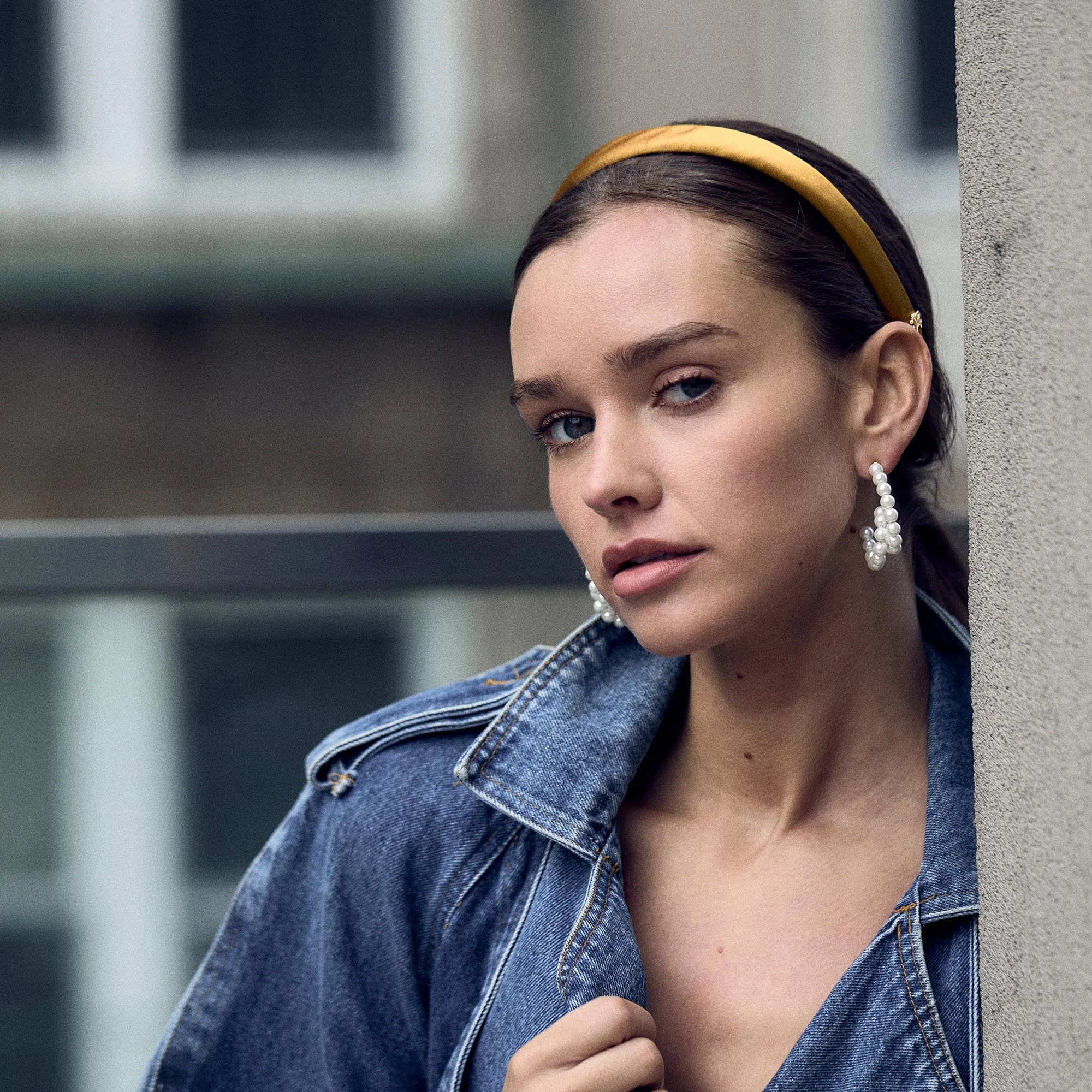 SANDALWOOD GIGI SILK HEADBAND sold by Lele Sadoughi product image thumbnail 2