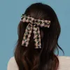 PICNIC CHECK PEARL EMBELLISHED ANTOINETTE BOW BARRETTE sold by Lele Sadoughi