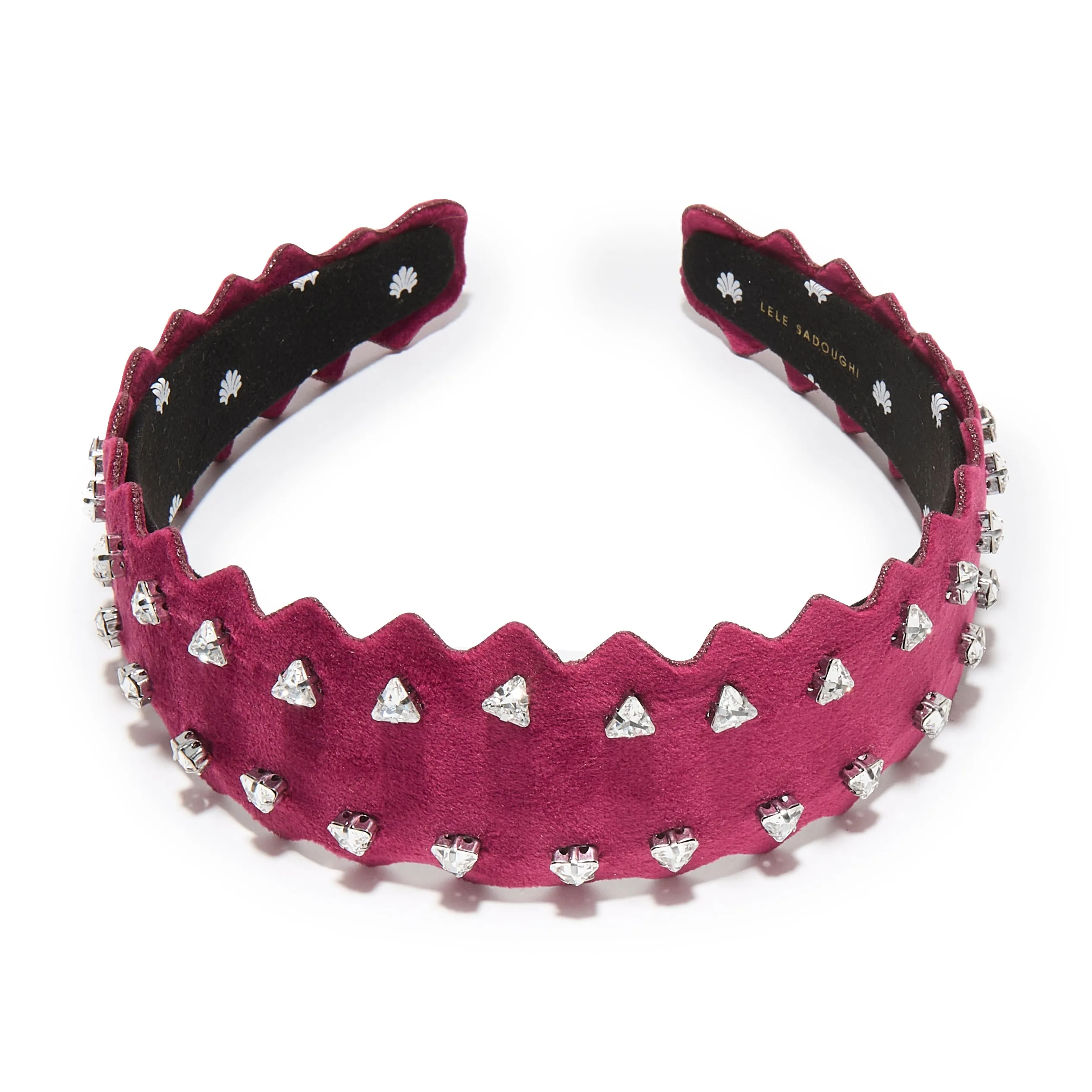 BERRY WAVY BESSETTE SWAROVSKI HEADBAND sold by Lele Sadoughi product image thumbnail 3