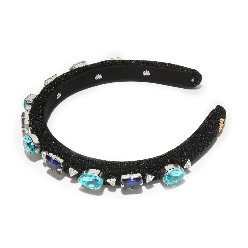 SAPPHIRE TURQUOISE GIGI SWAROVSKI CRYSTAL GEM HEADBAND sold by Lele Sadoughi